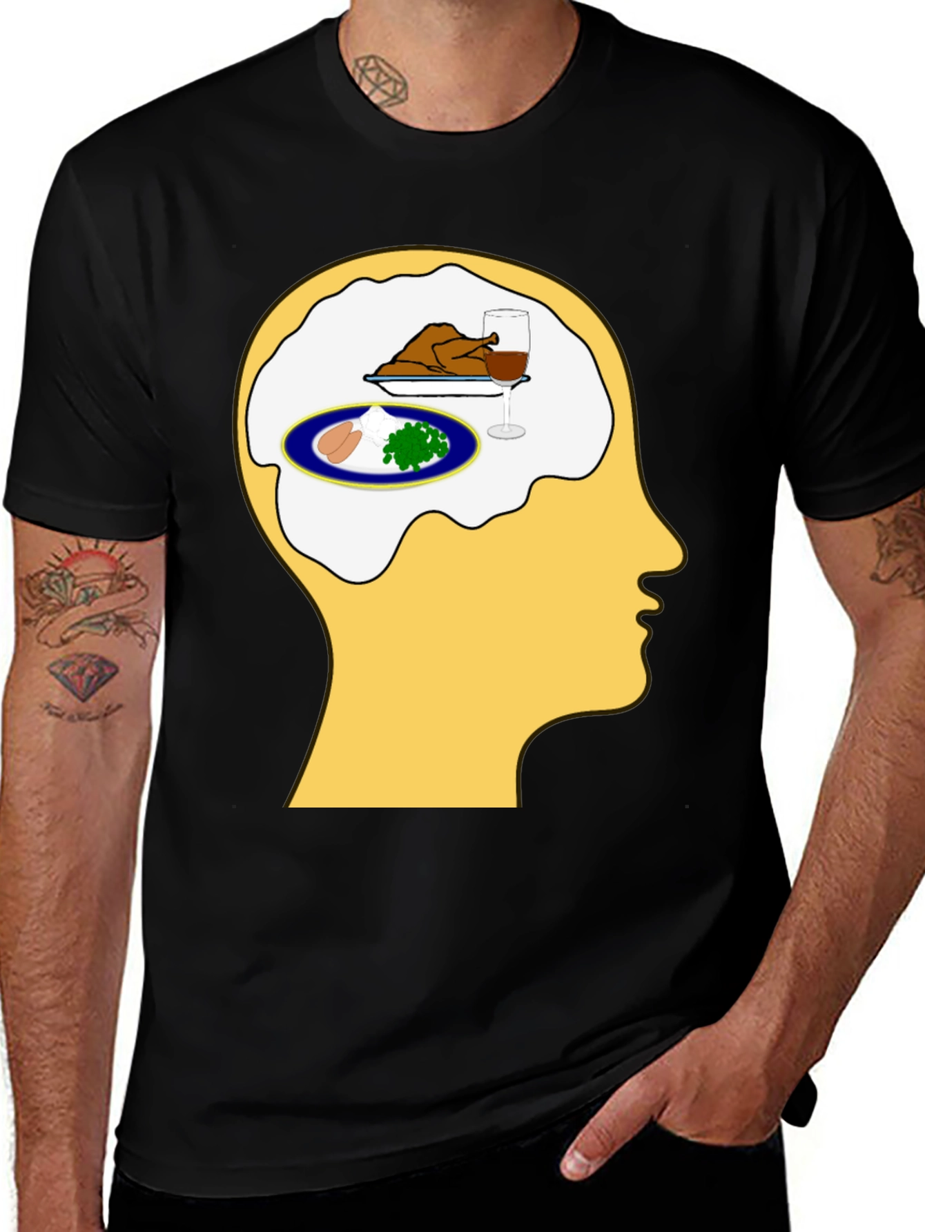 Variant 15 of Food For Thought Graphic Tee