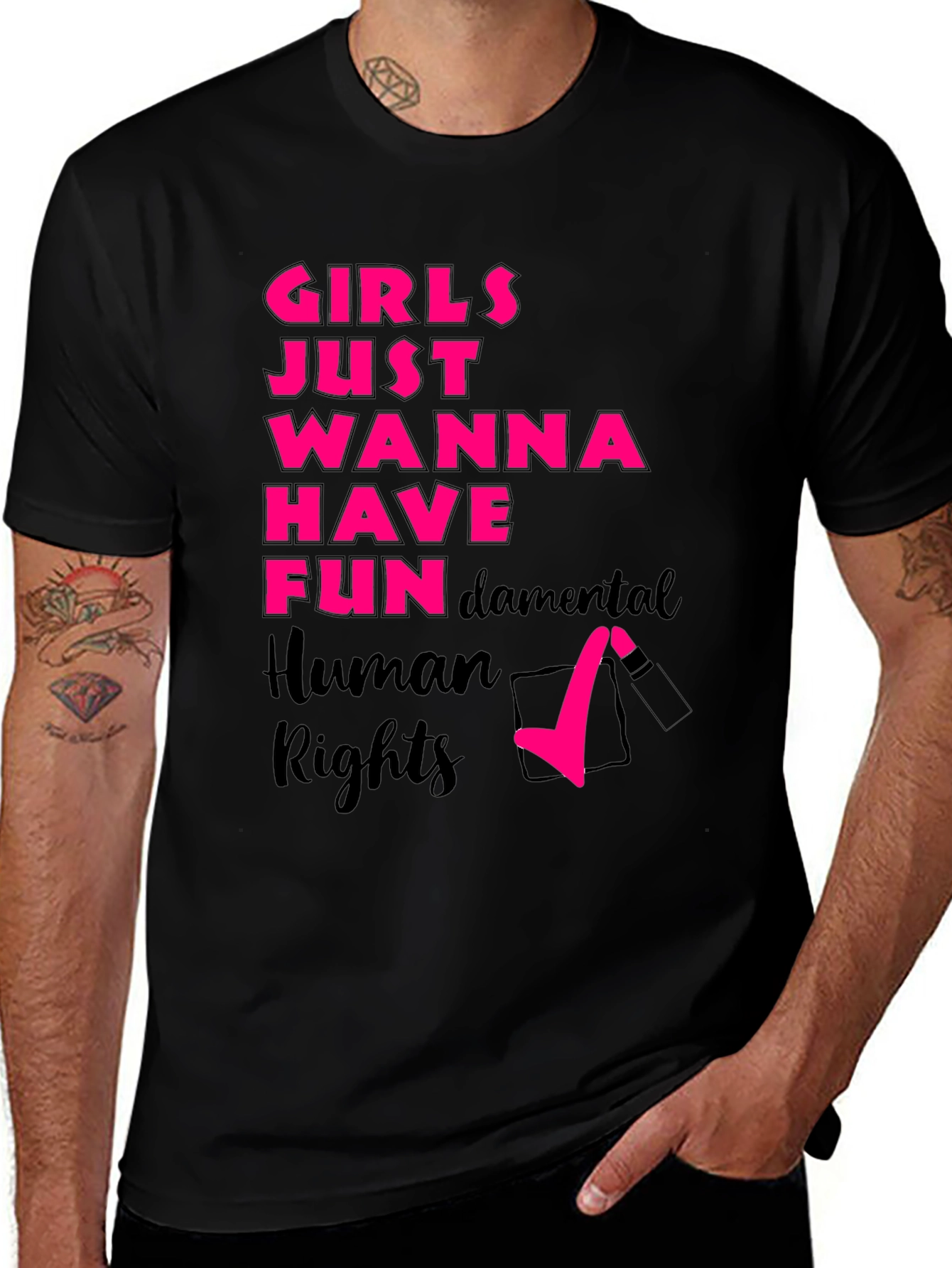 Variant 25 of Girls Just Wanna Have Fun Rights T-Shirt