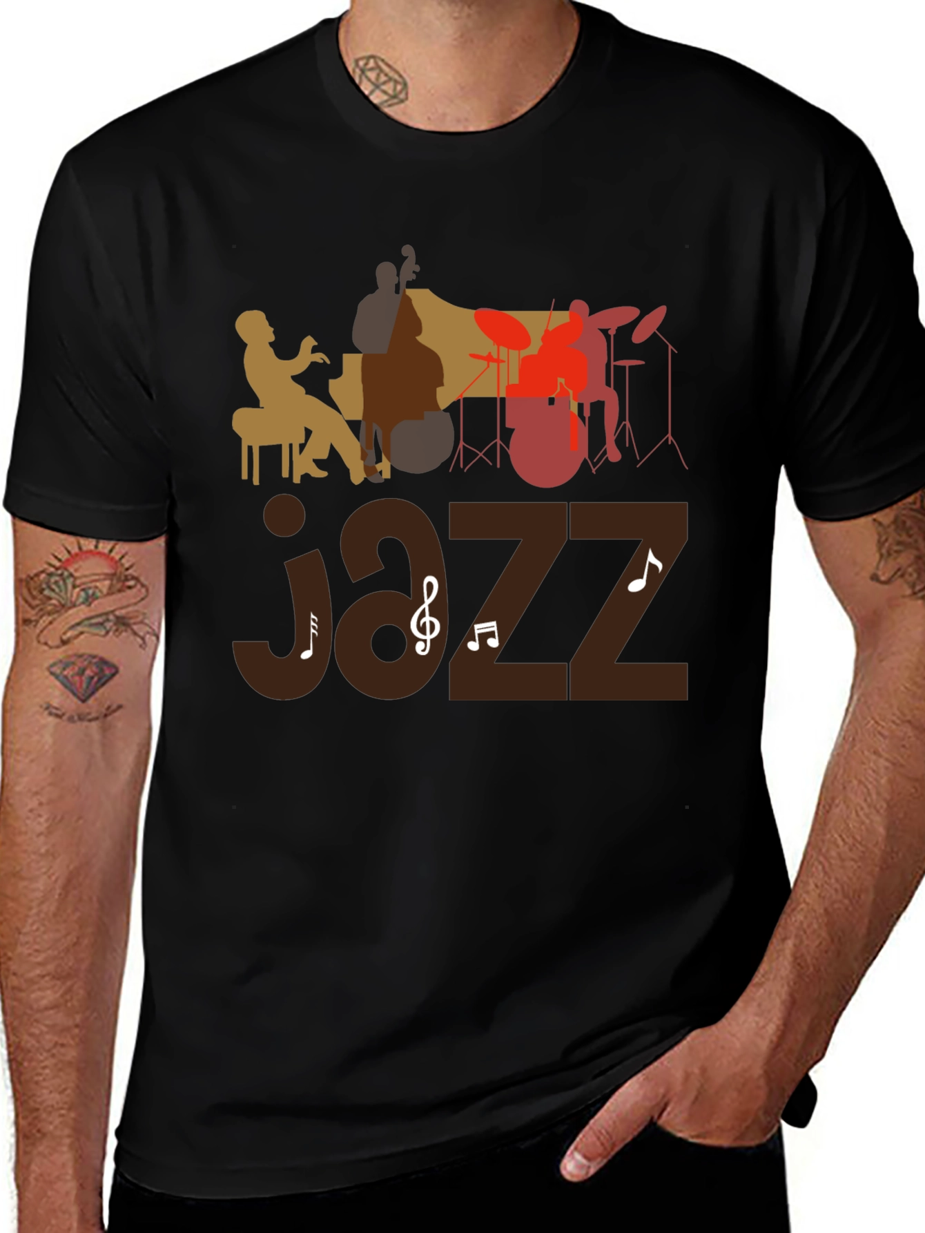Variant 2 of Jazz Music T-Shirt - Cool Graphic Tee