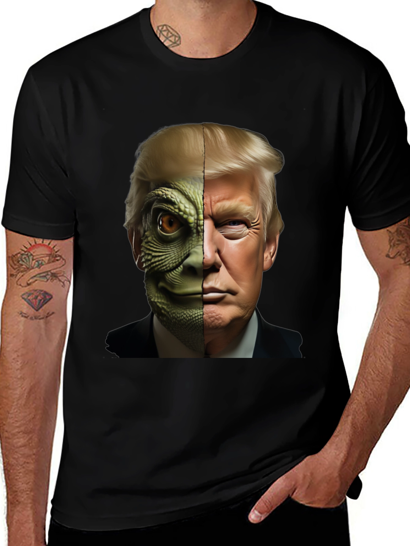 Trump Reptilian Conspiracy T-Shirt