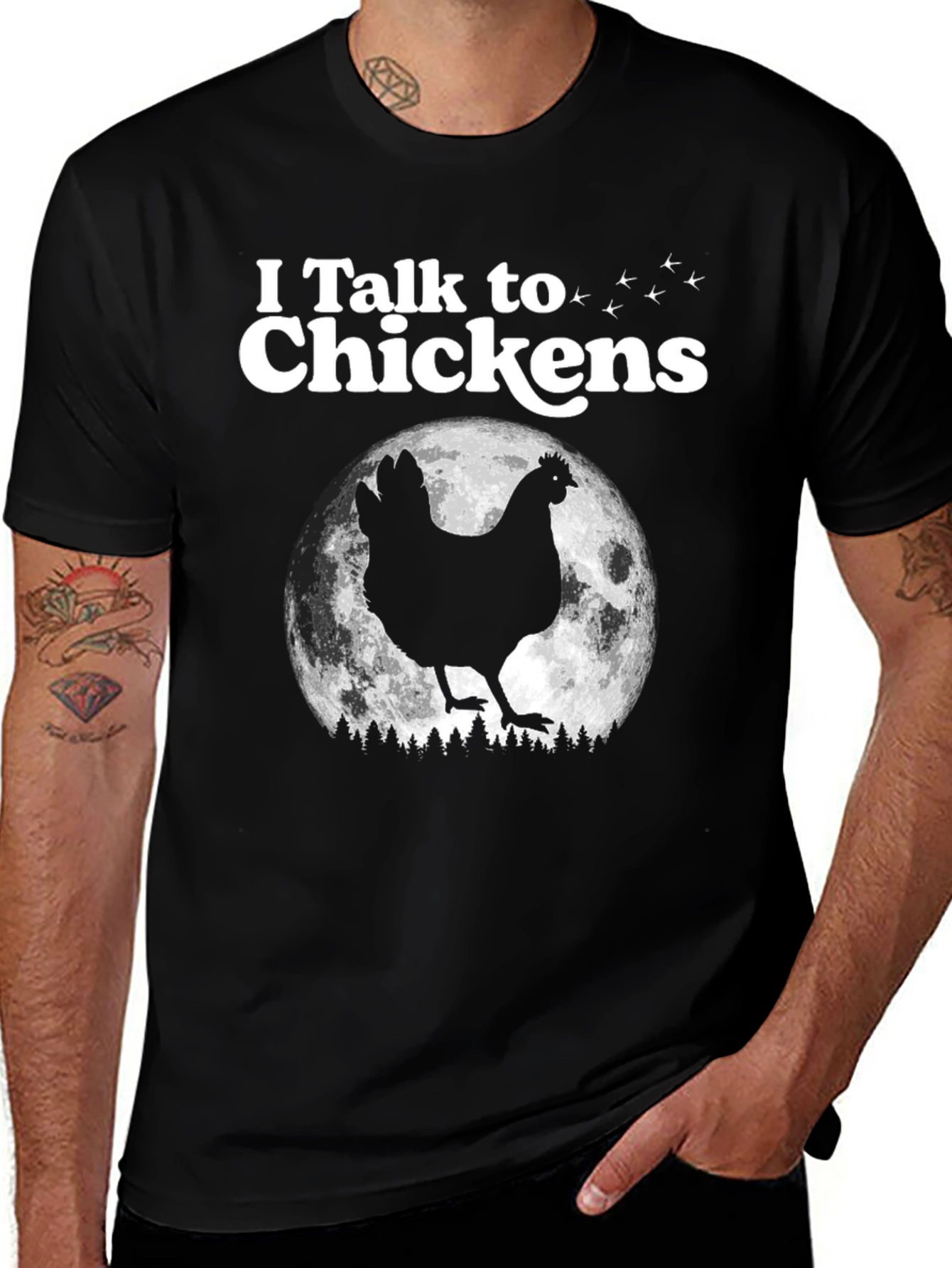 Variant 28 of I Talk to Chickens Graphic Tee - Funny Animal Lover T-Shirt