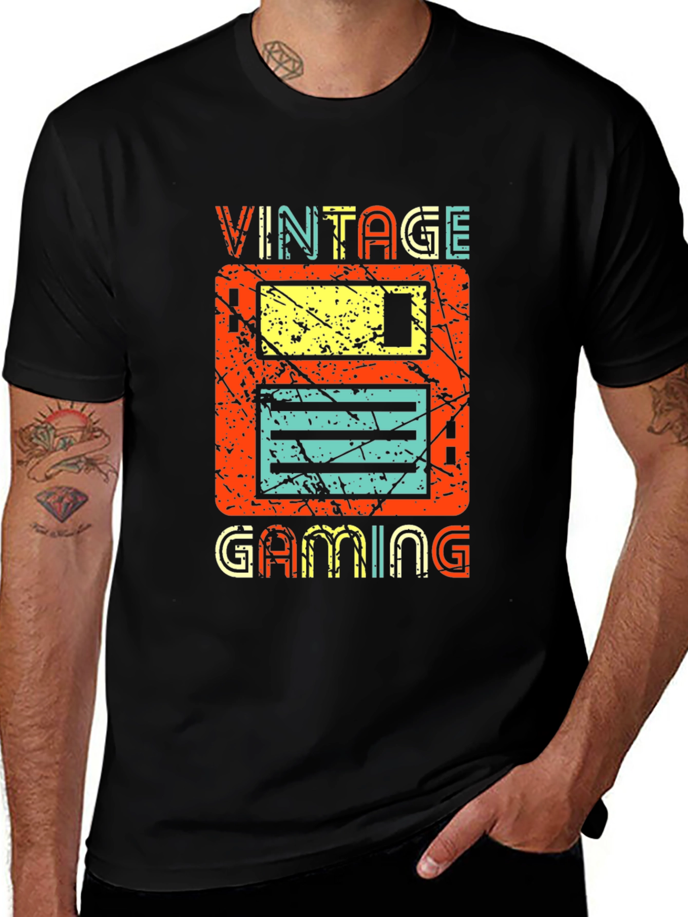 Vintage Gaming Floppy Disk T-Shirt Retro Style