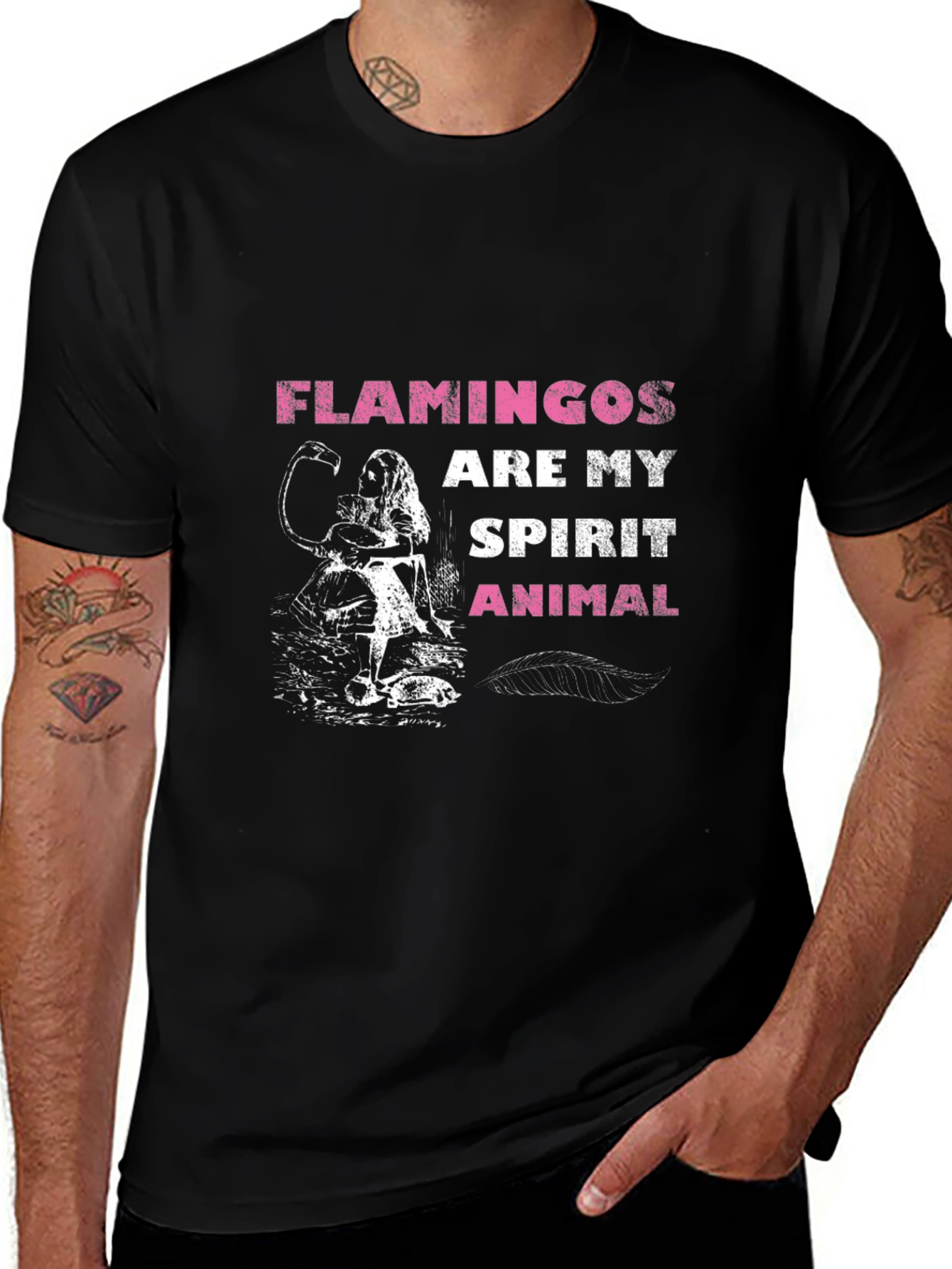 Variant 24 of Flamingos Are My Spirit Animal Graphic T-Shirt