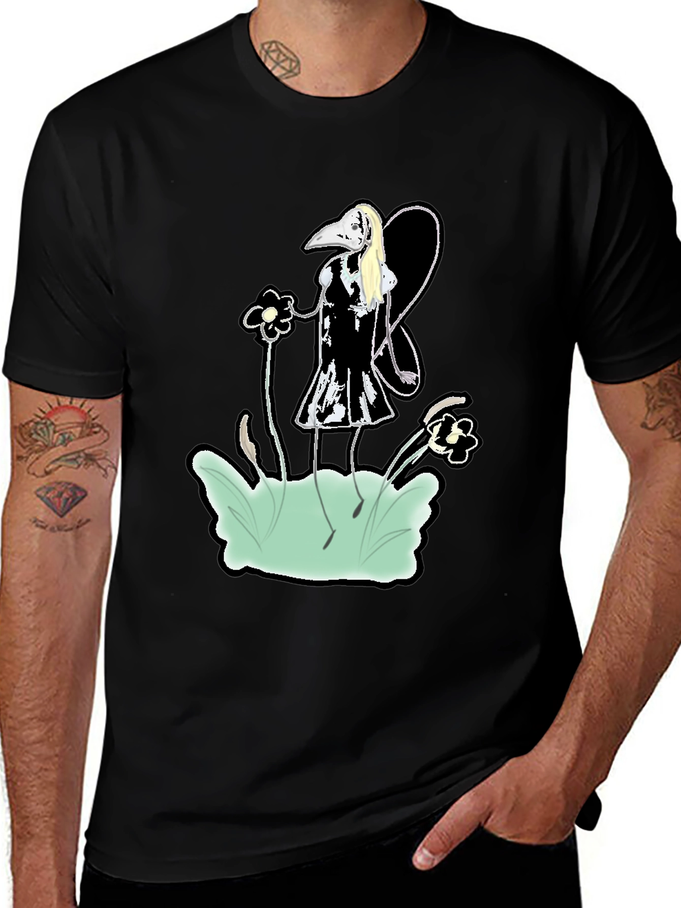 Variant 6 of Whimsical Fairy Plague Doctor T-Shirt
