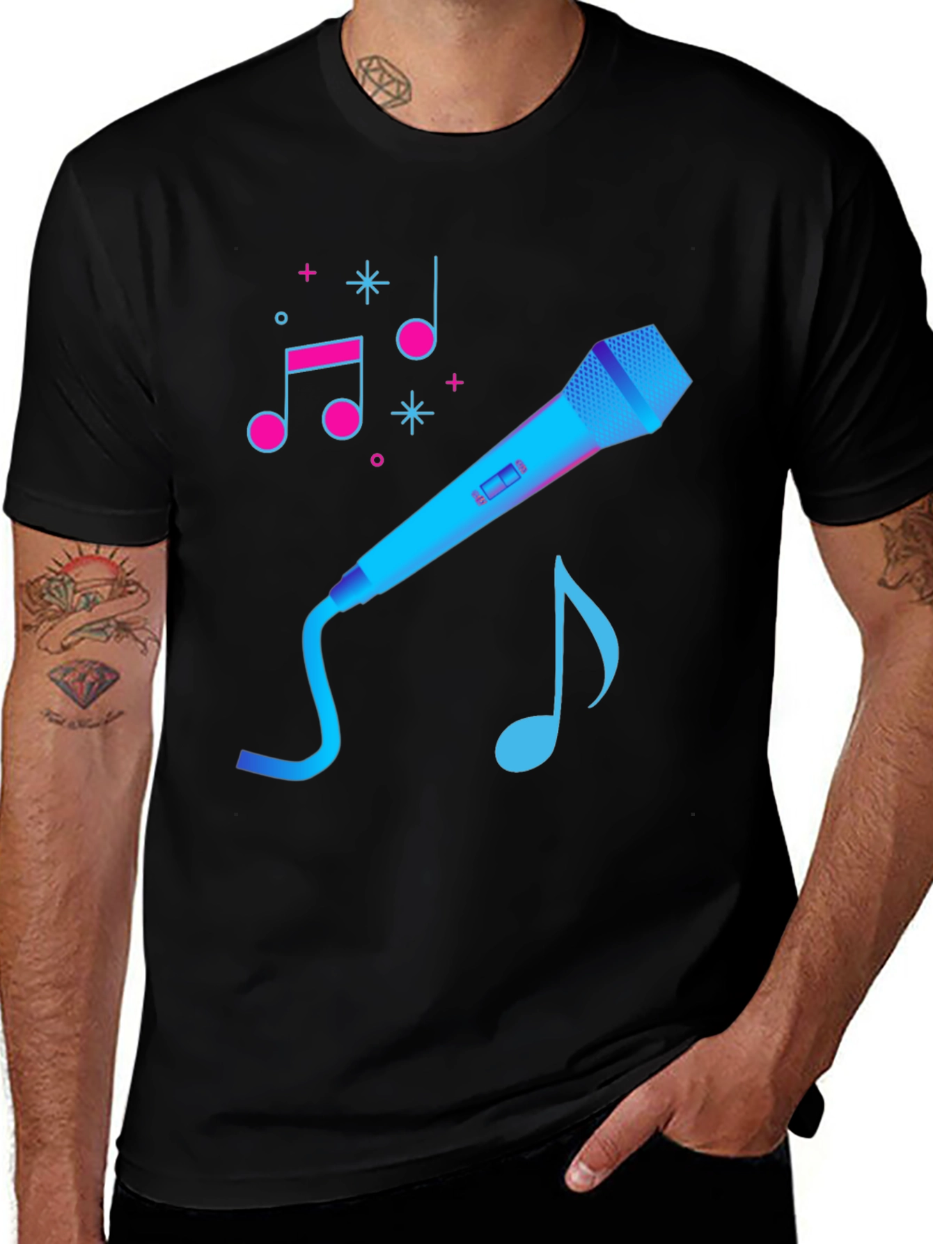 Variant 9 of Karaoke Graphic Tee - Music Lover T-Shirt