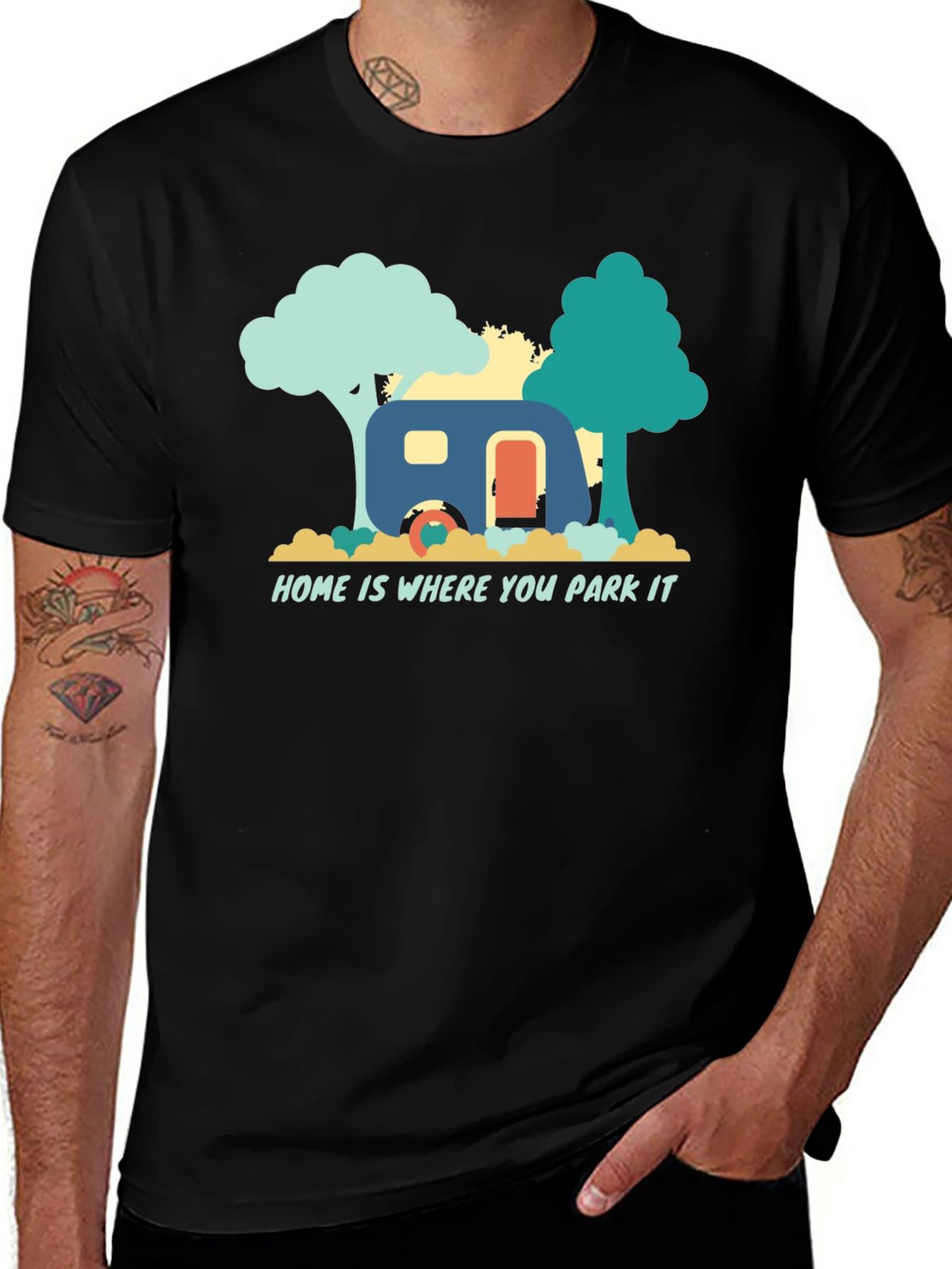 Variant 14 of Home is Where You Park It T-Shirt