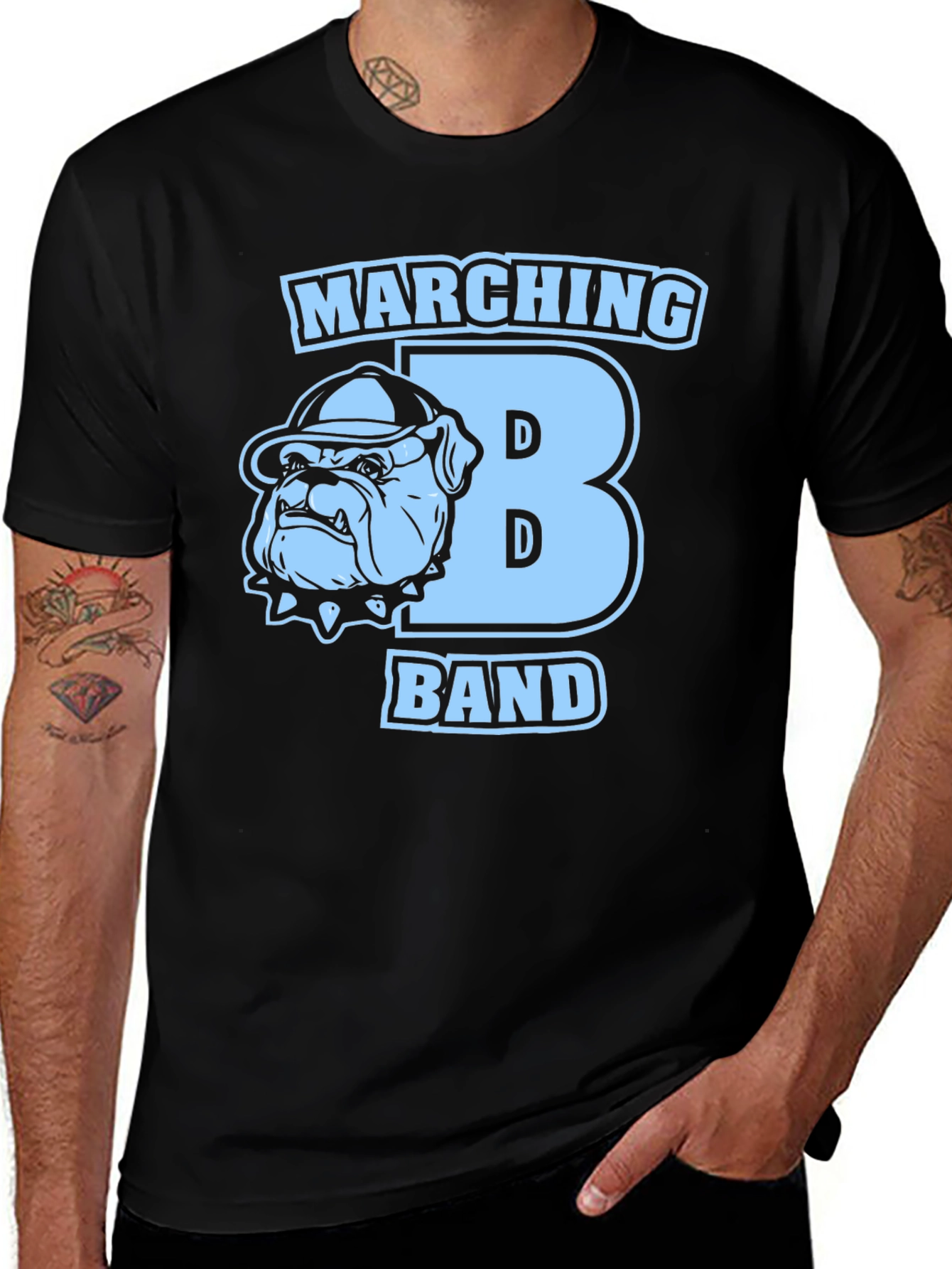 Variant 22 of Marching Band Bulldog Graphic T-Shirt