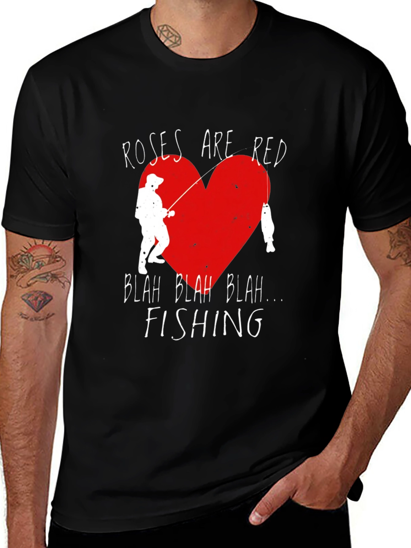 Variant 15 of Roses are Red Fishing T-Shirt