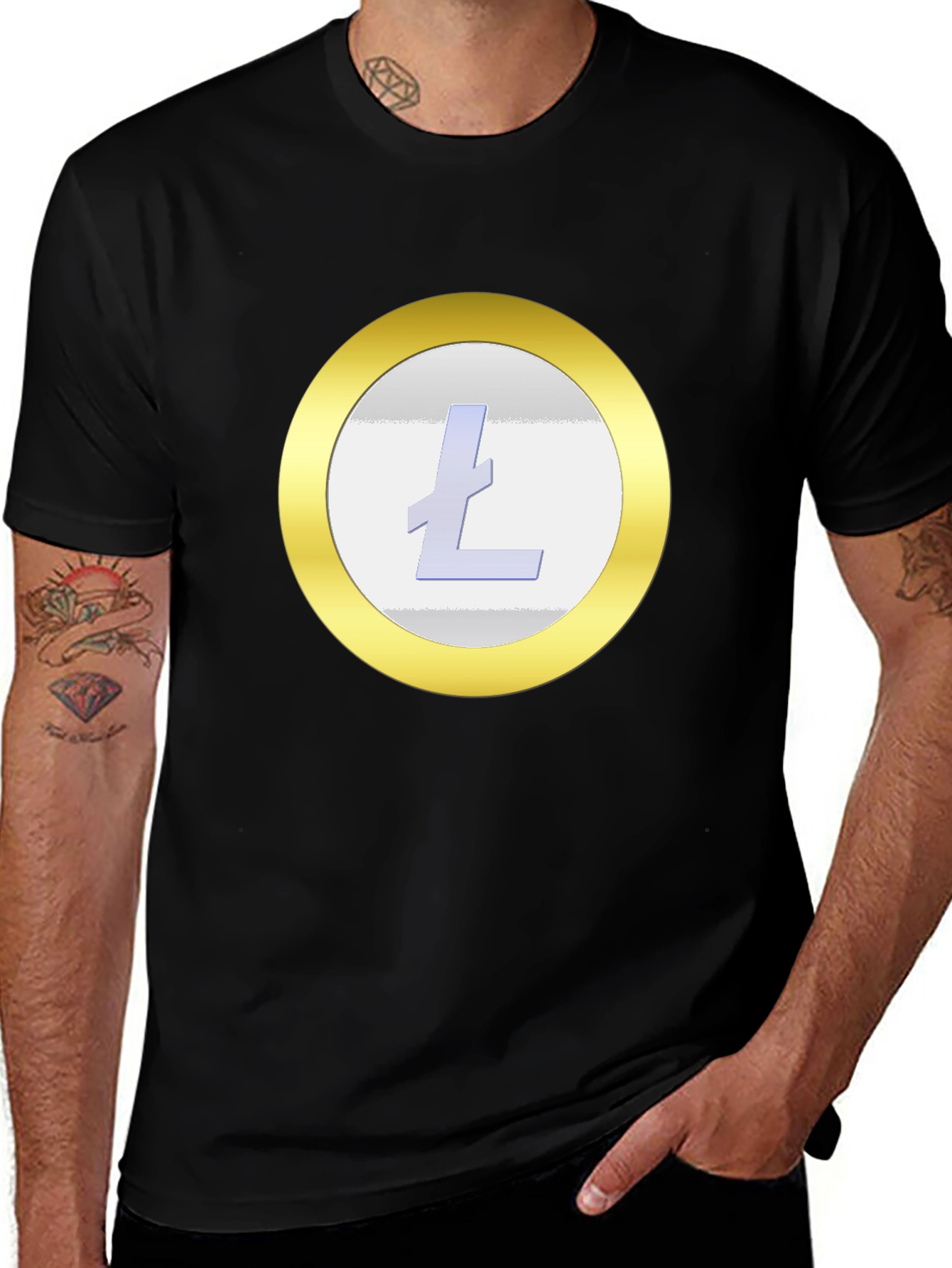 Litecoin Crypto T-Shirt - Black