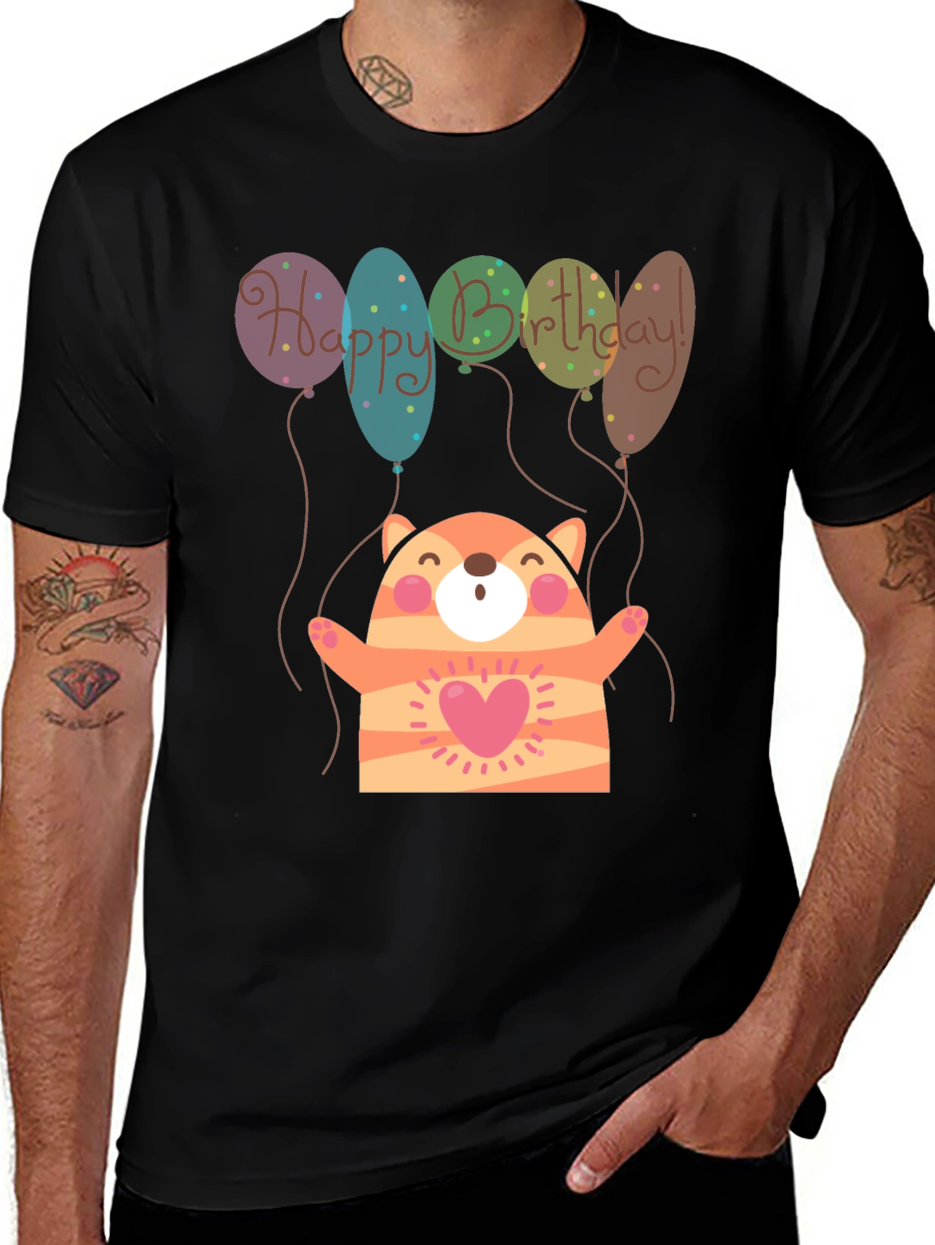Variant 27 of Birthday Cat T-Shirt - Cute & Fun Design