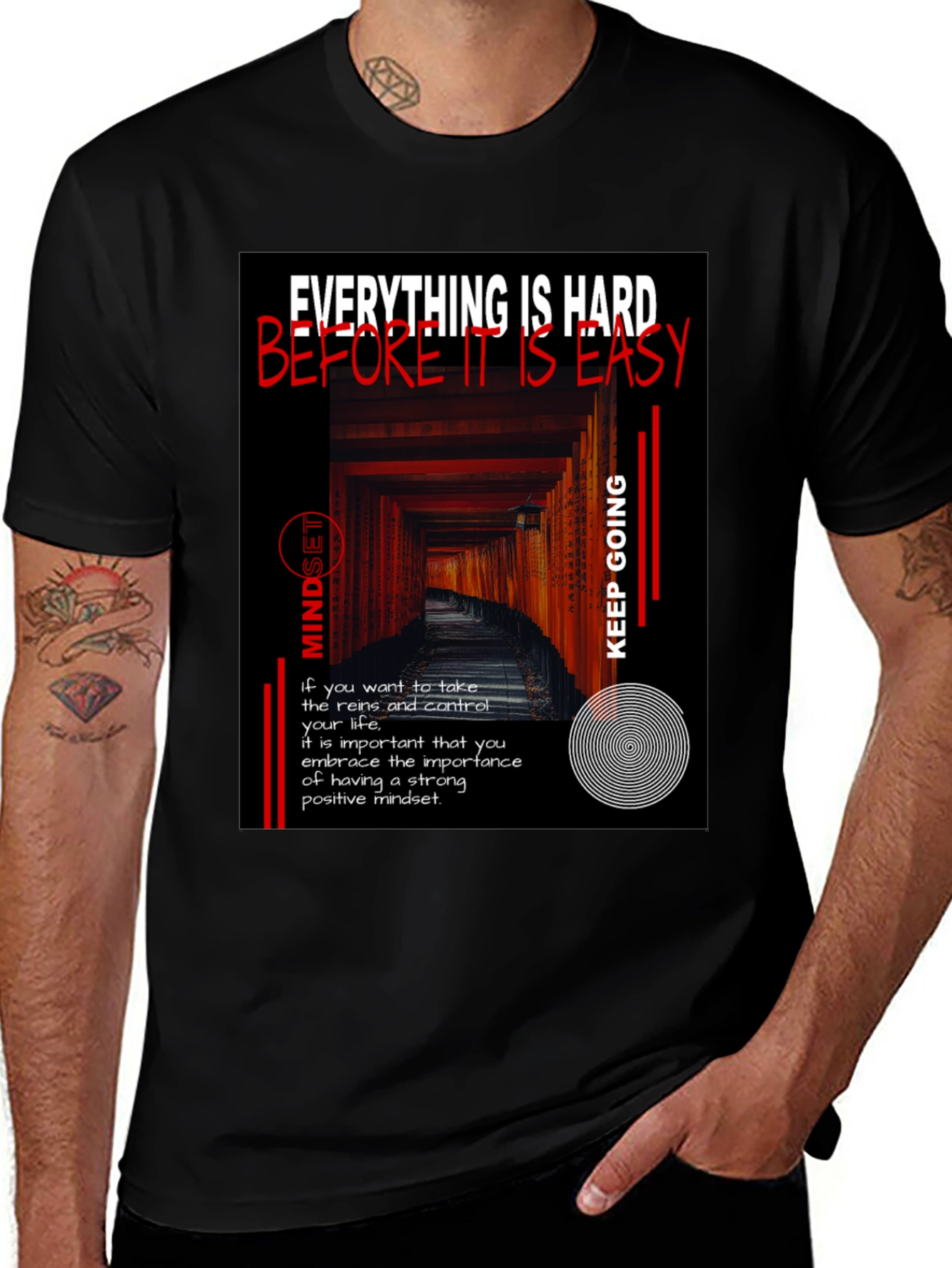 Variant 6 of Inspirational Mindset Graphic T-Shirt