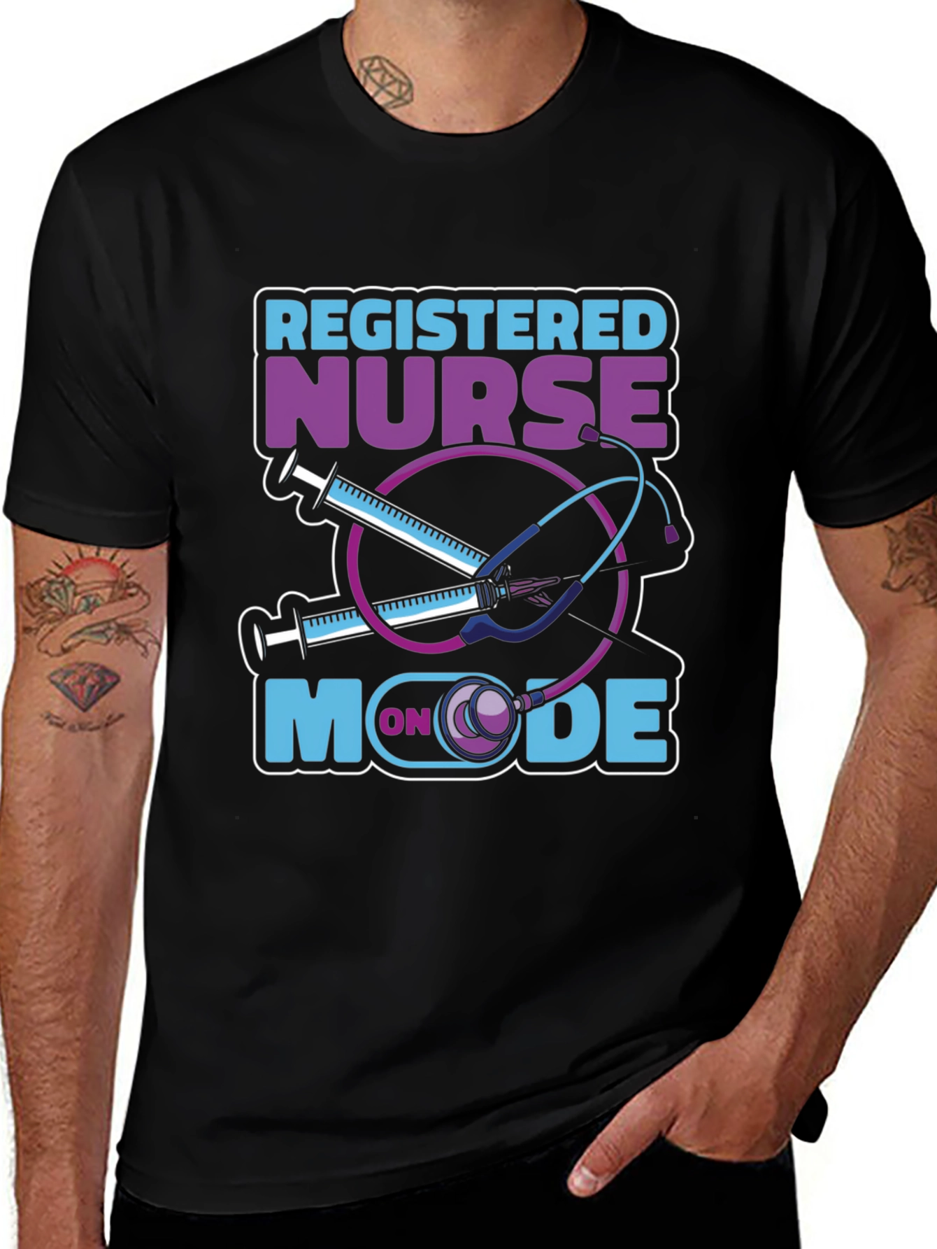 Variant 28 of Registered Nurse Mode On T-Shirt