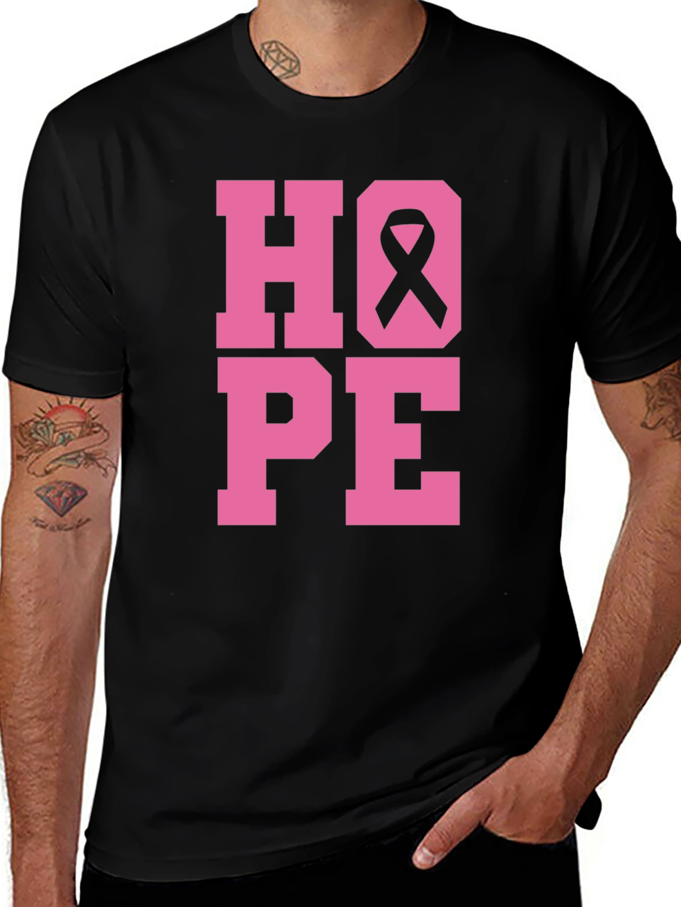 Variant 10 of HOPE Breast Cancer Awareness T-Shirt