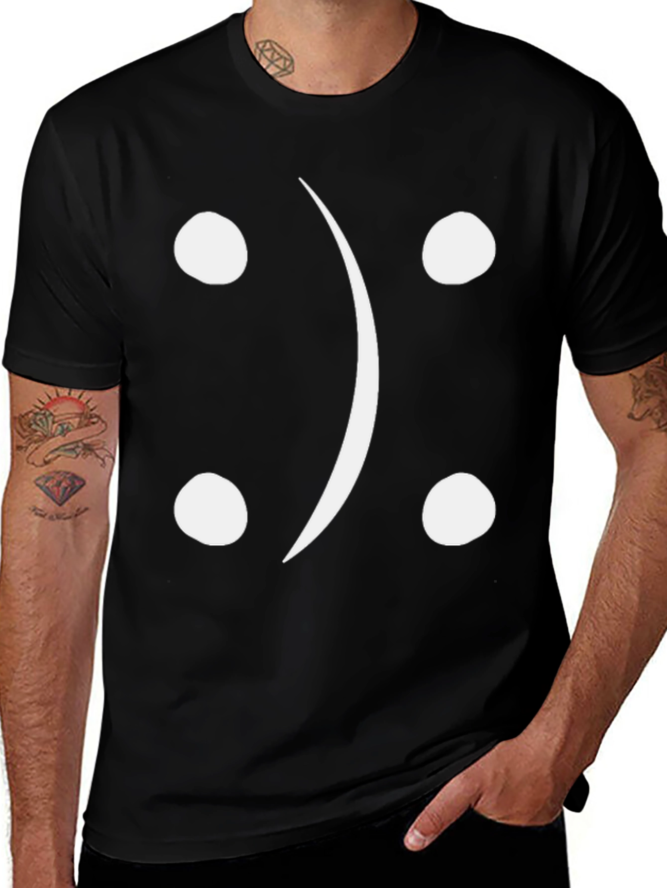 Variant 5 of Sad Face Graphic Tee - Trendy & Unique