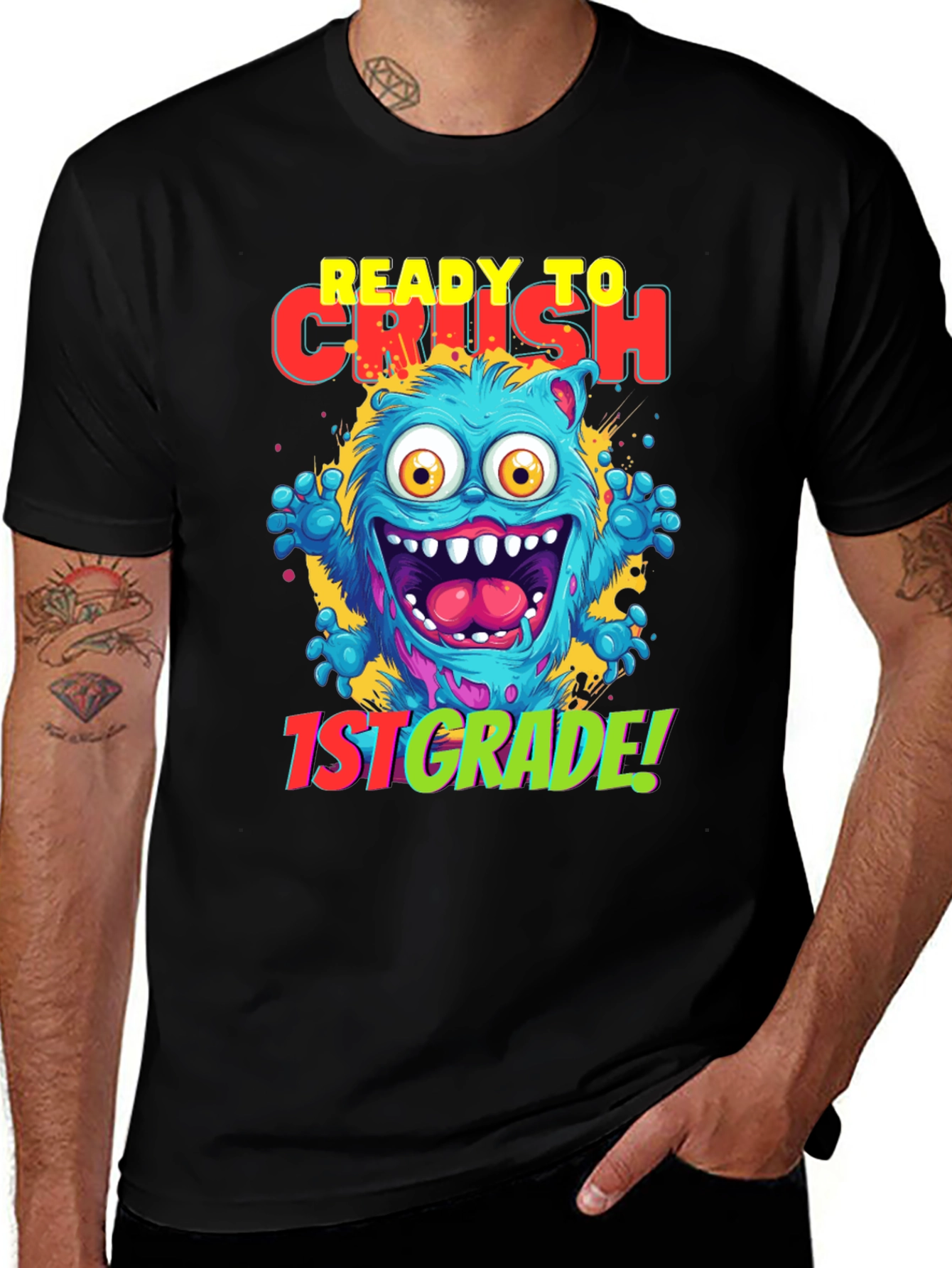 Ready to Crush 1st Grade Monster T-Shirt