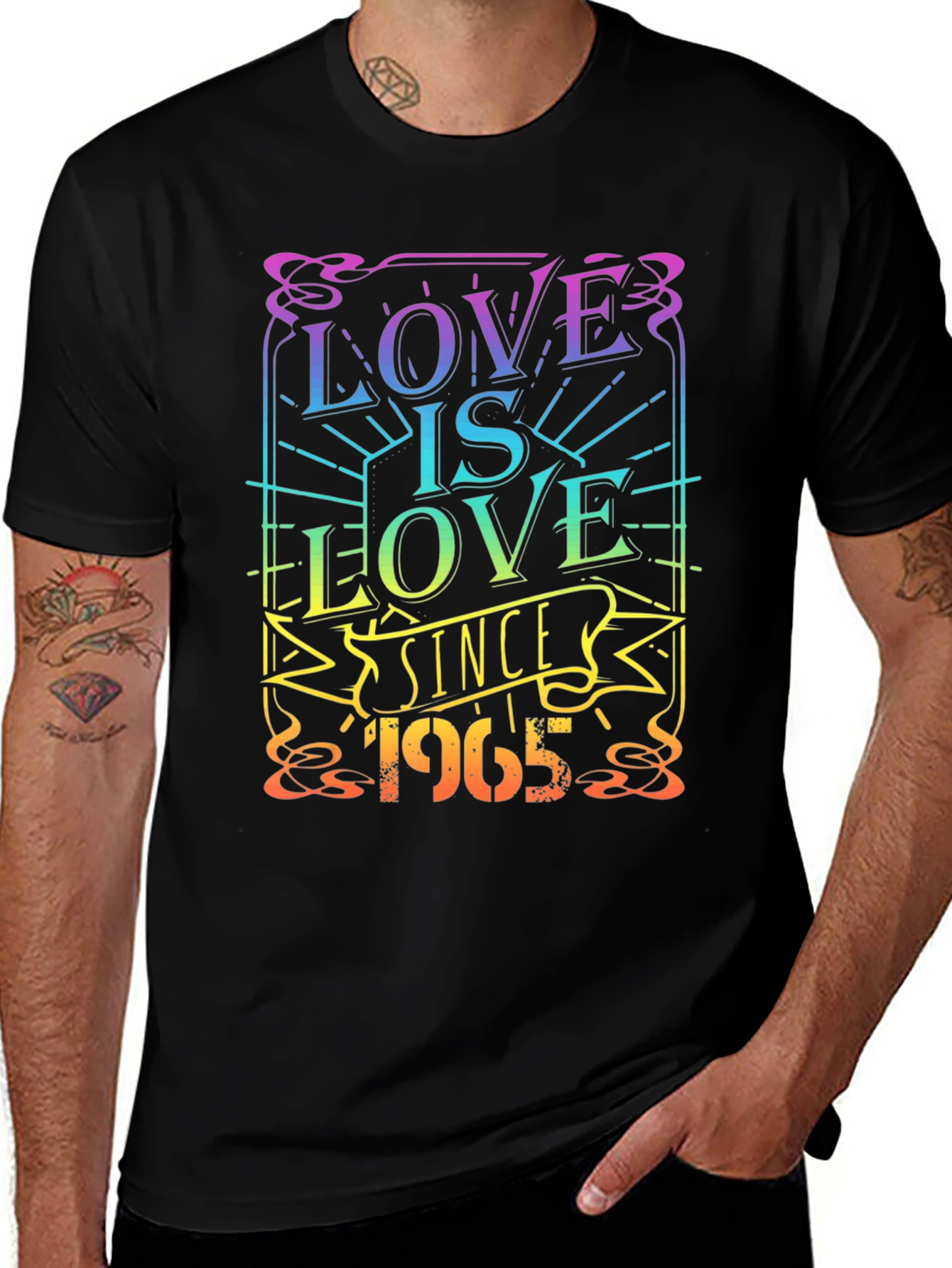 Variant 17 of Love is Love Since 1965 Graphic T-Shirt