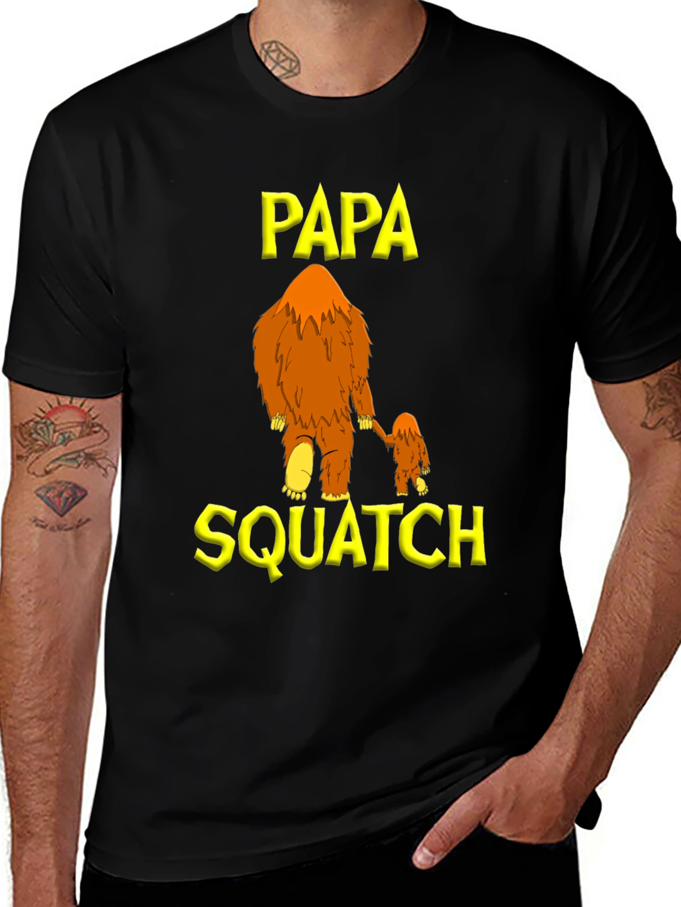 Papa Squatch T-Shirt - Bigfoot Father's Day Tee