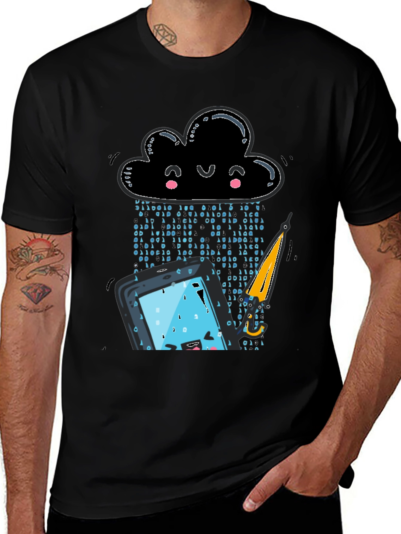 Variant 14 of Funny Cloud Data Protection T-Shirt