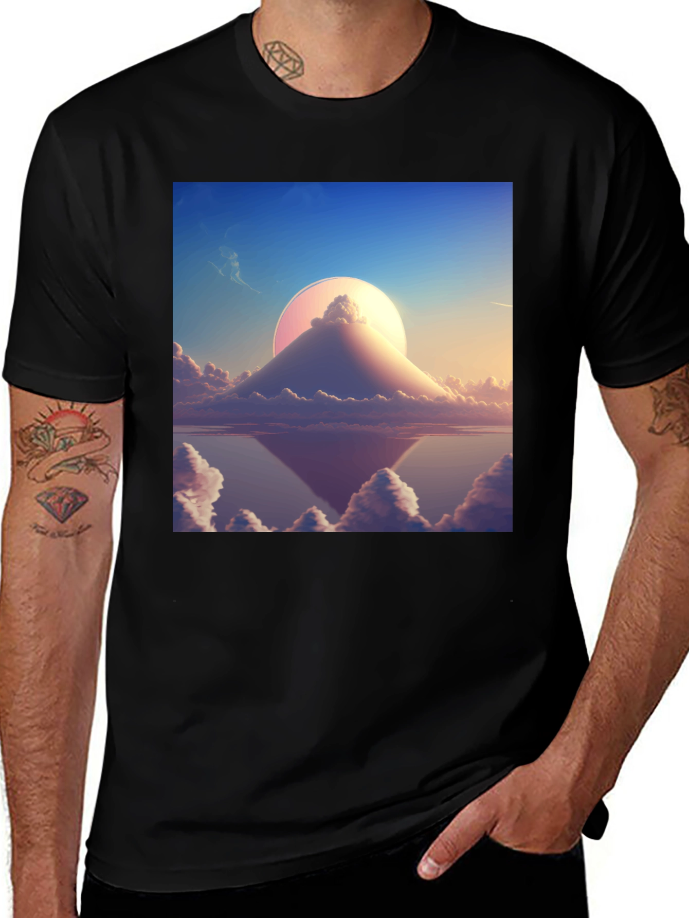 Variant 26 of Surreal Sky T-Shirt - Dreamscape Design