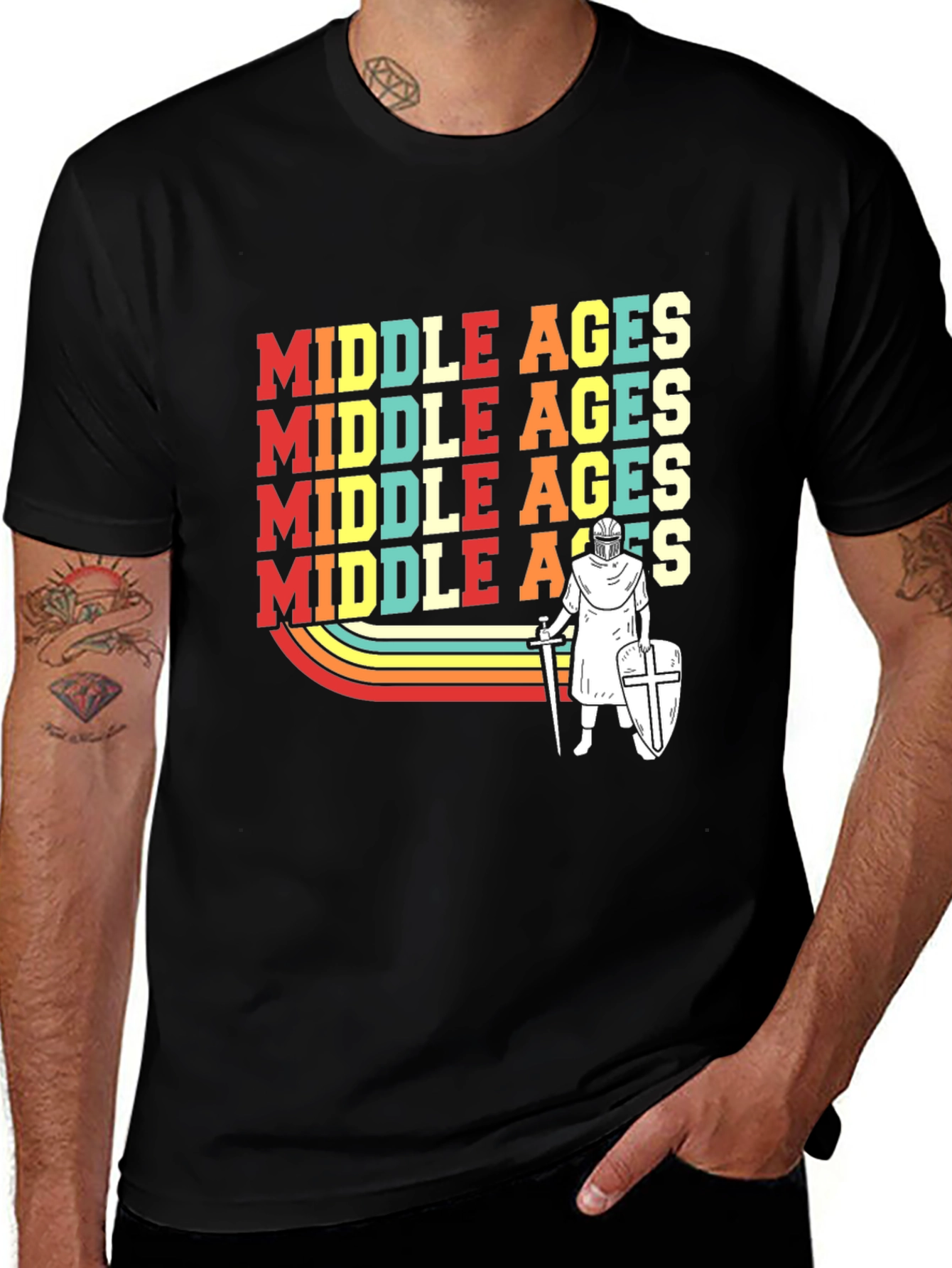 Middle Ages Retro Knight T-Shirt