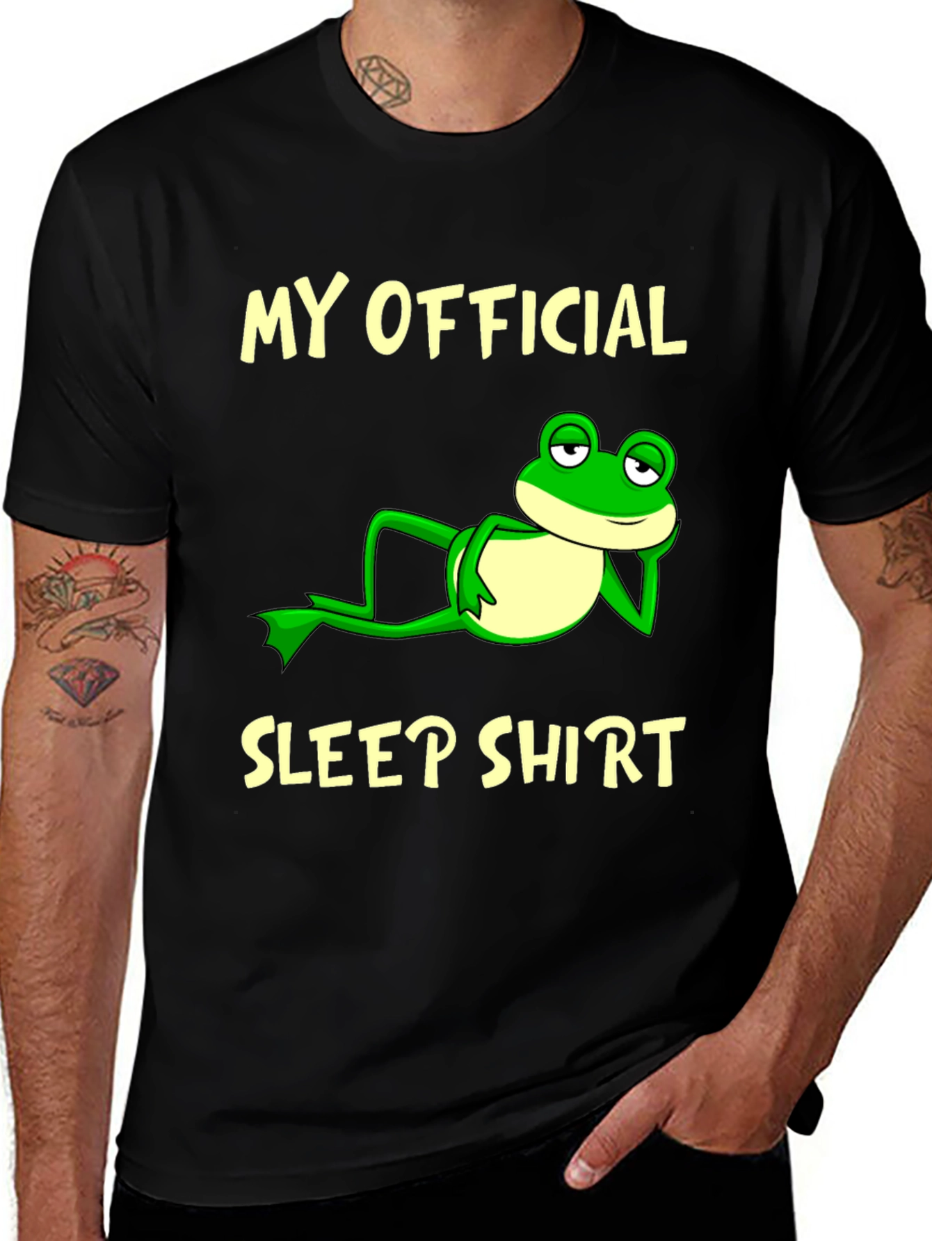 Variant 14 of Funny Frog Sleep Shirt - Men's Graphic Tee