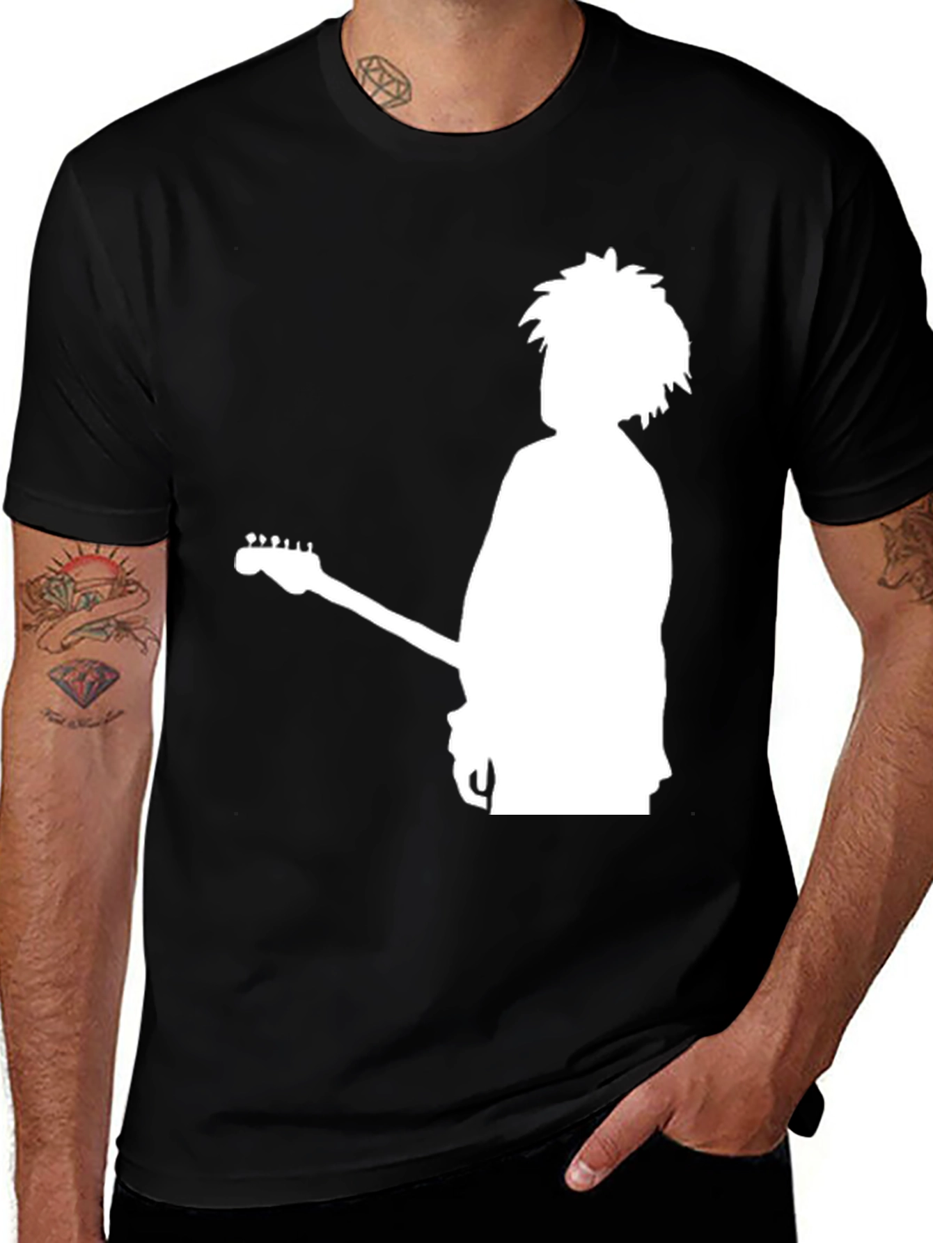 Variant 19 of Silhouette Guitarist Graphic T-Shirt