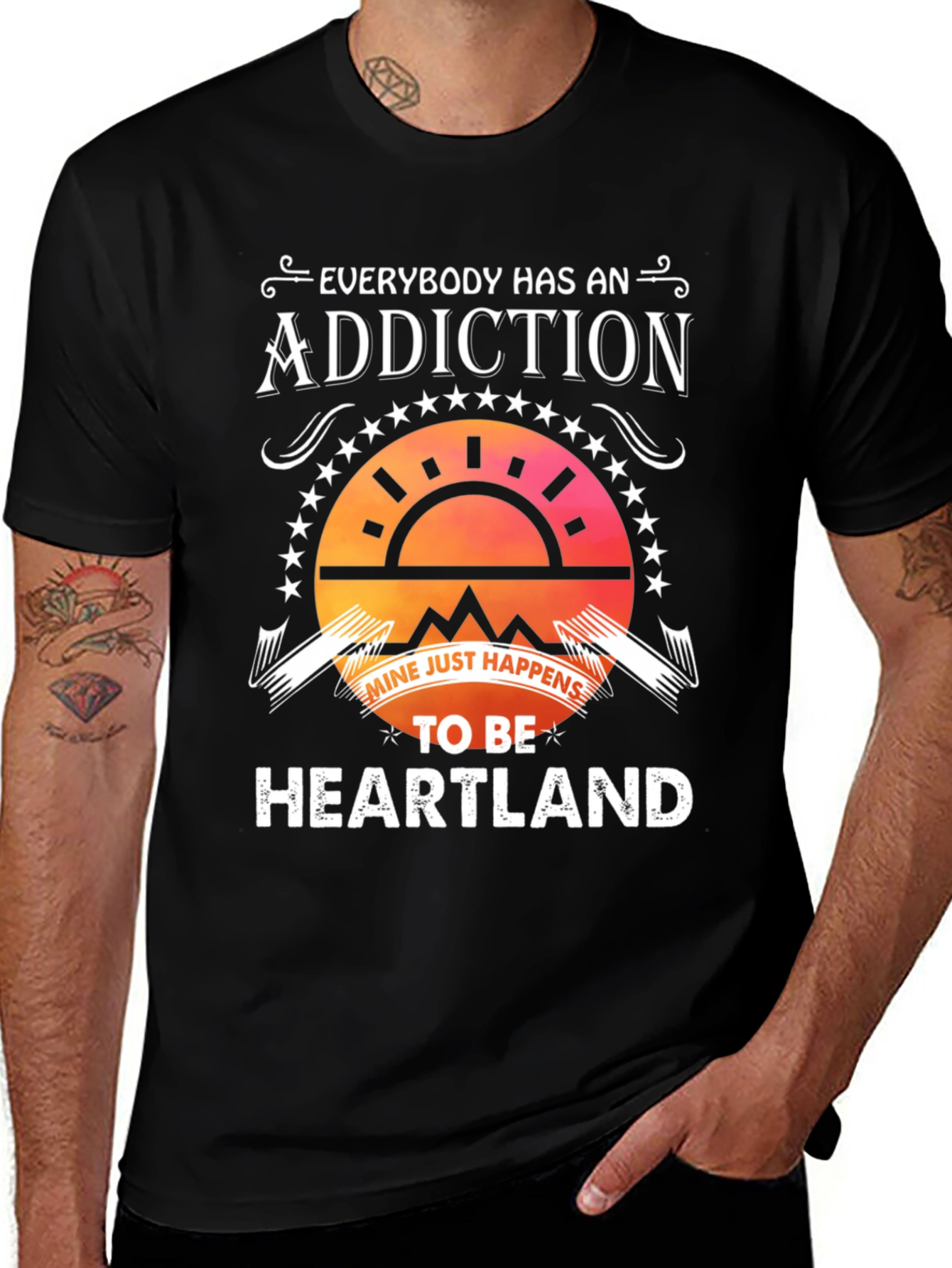 Heartland Addiction T-Shirt - Unique Graphic Tee