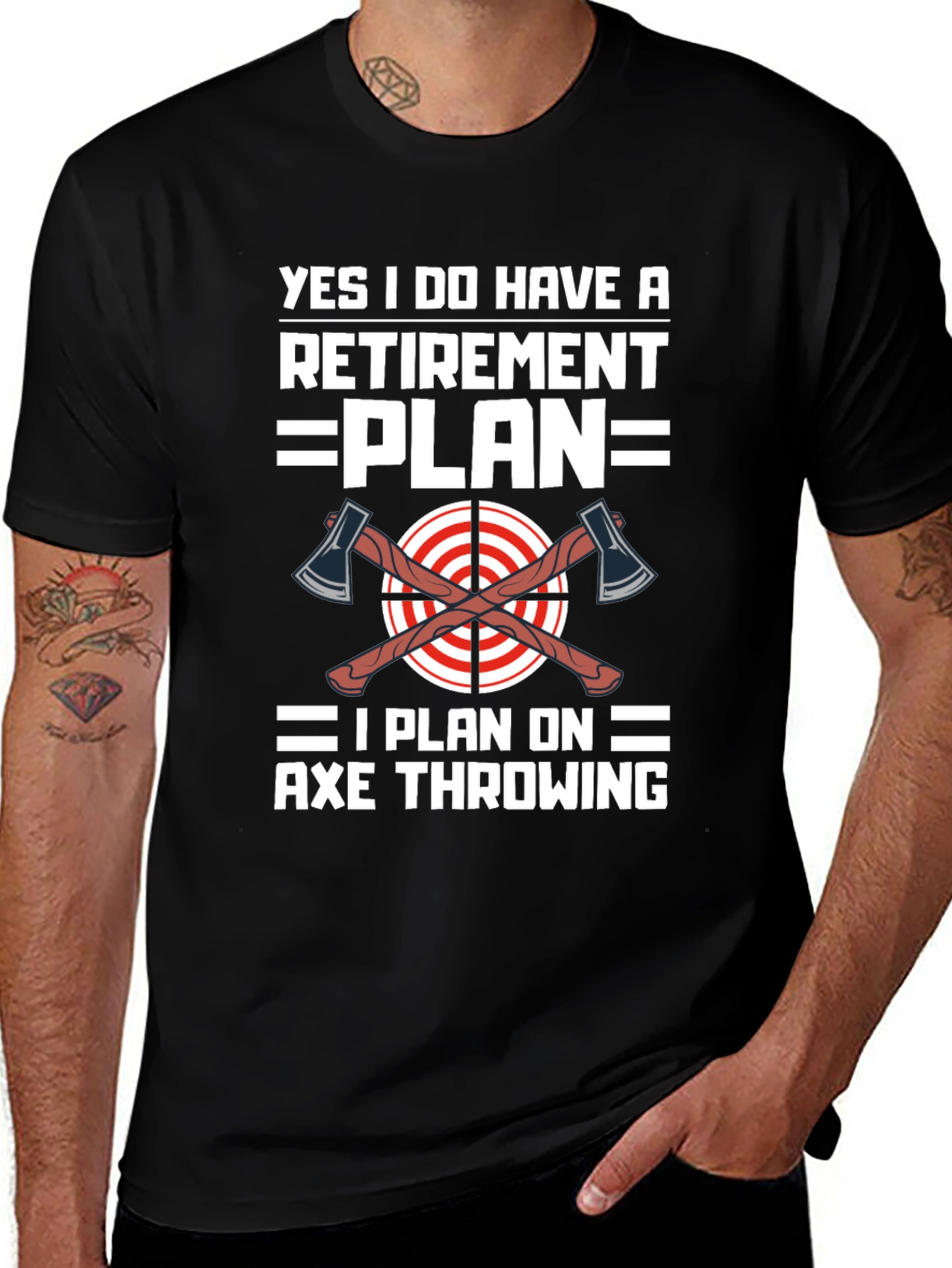 Axe Throwing Retirement Plan T-Shirt