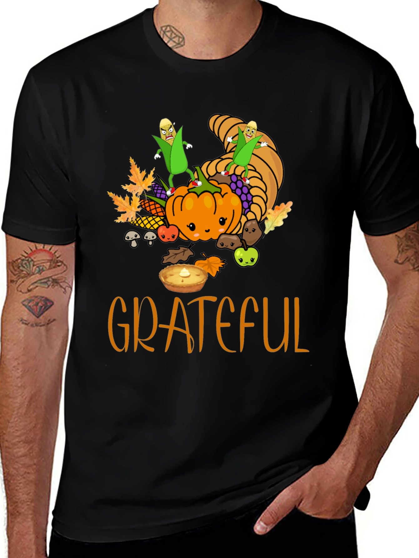 Grateful Thanksgiving T-Shirt - Fall Harvest Tee