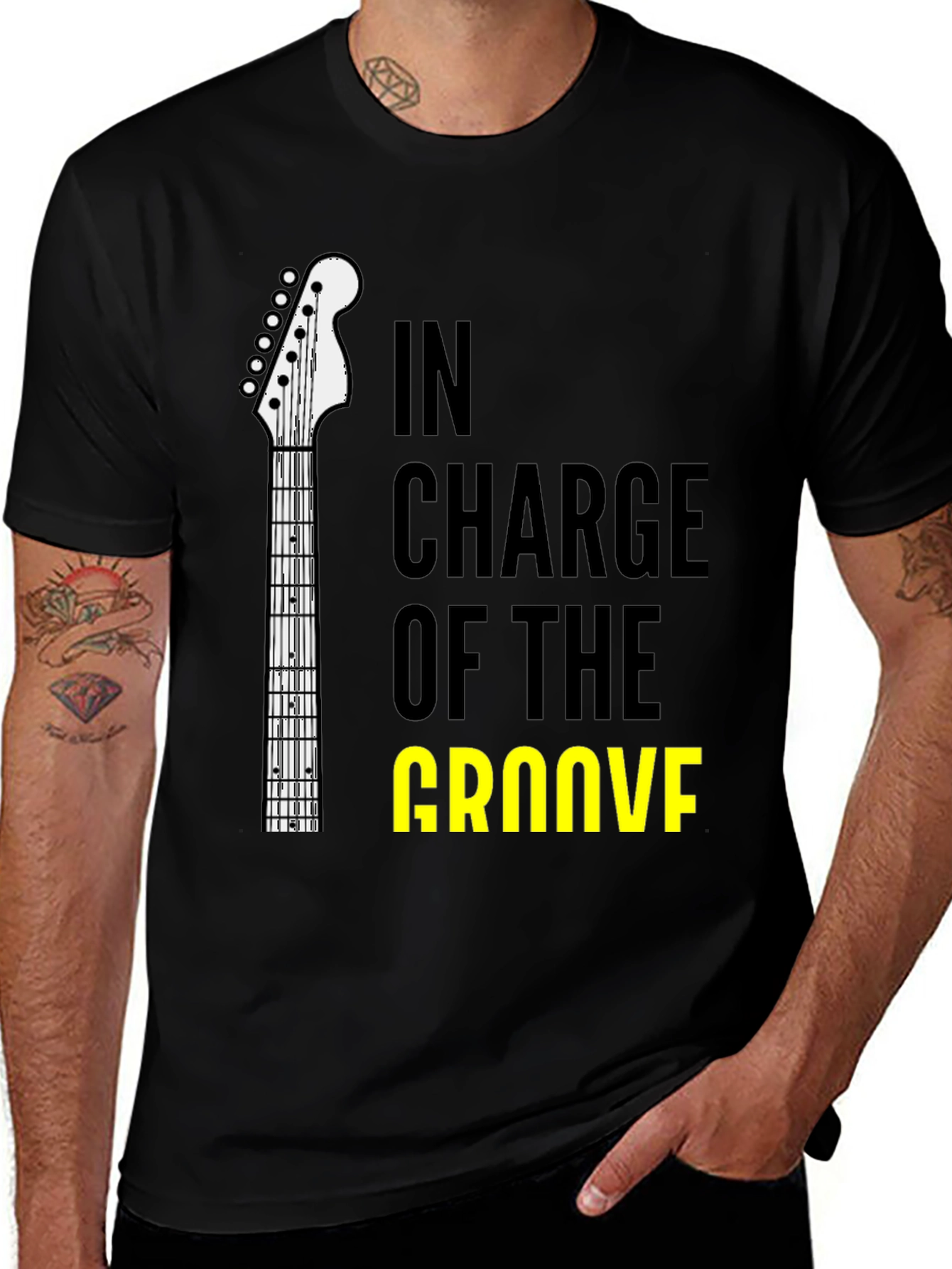 Variant 16 of In Charge Of The Groove Guitar T-Shirt