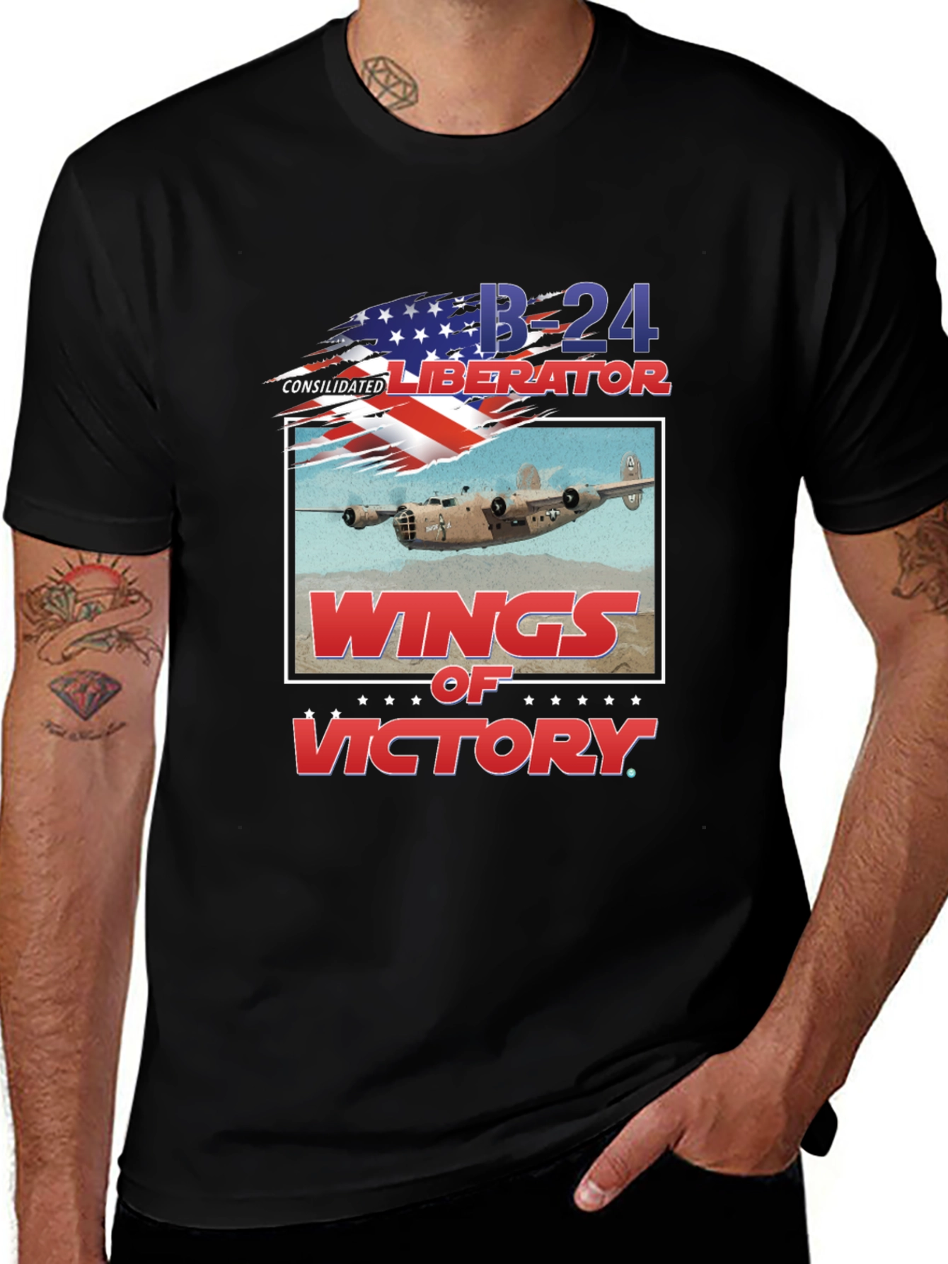 B-24 Liberator Wings of Victory T-Shirt