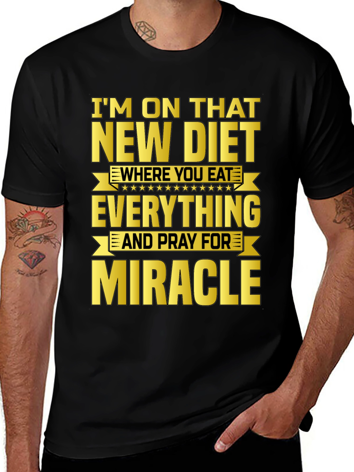 Variant 18 of Funny Diet Graphic T-Shirt