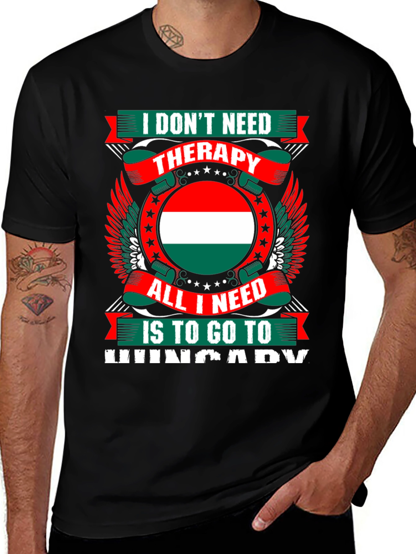 Funny Hungary Therapy T-Shirt