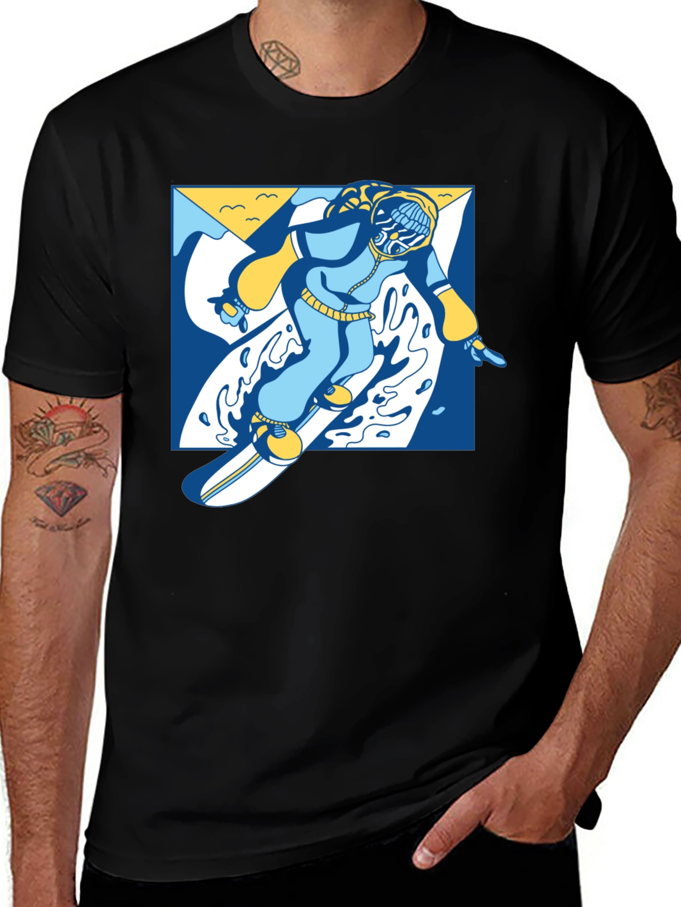 Variant 25 of Cool Snowboarder Graphic T-Shirt
