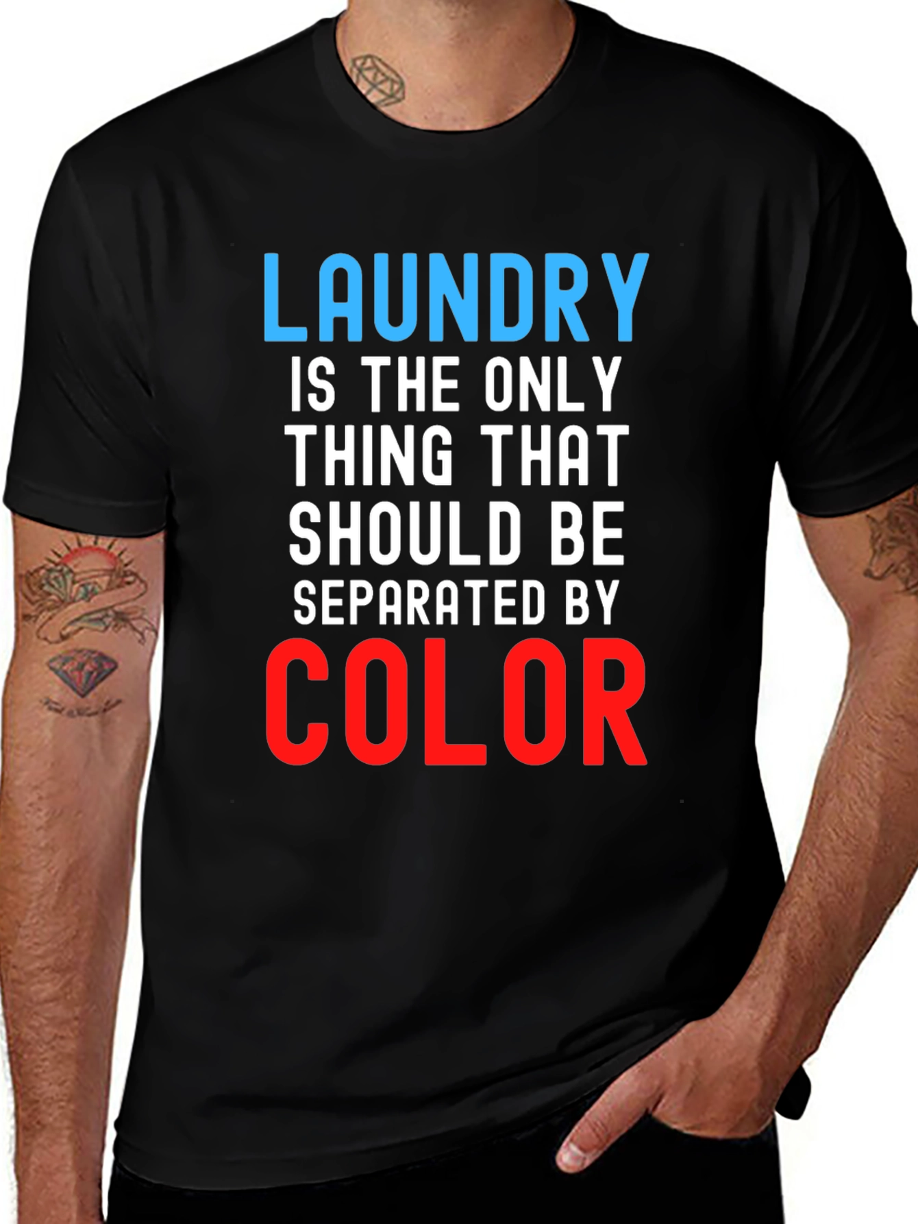 Variant 4 of Laundry Separation T-Shirt - Funny Color Separated Design