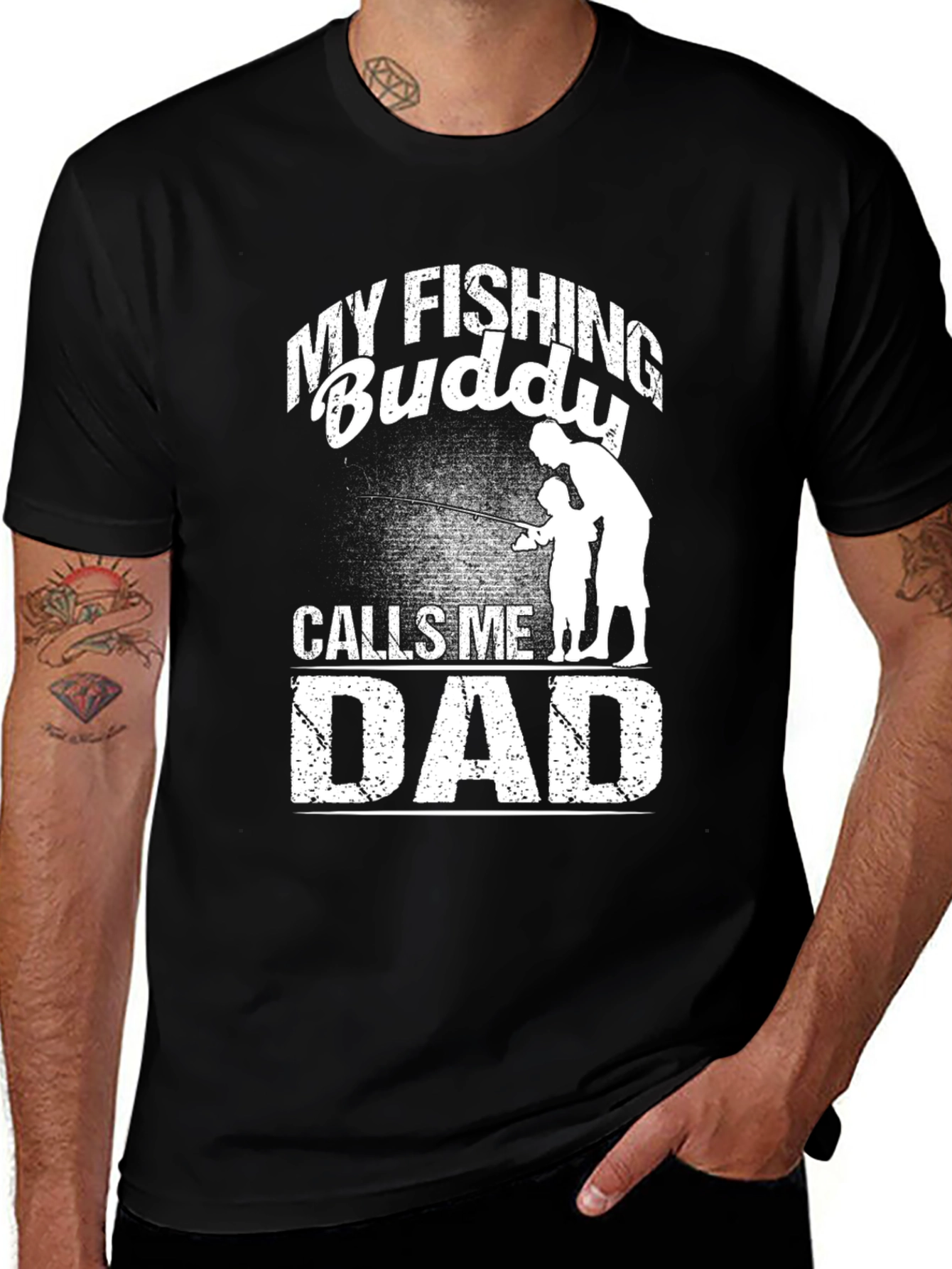 Variant 3 of My Fishing Buddy Calls Me Dad T-Shirt