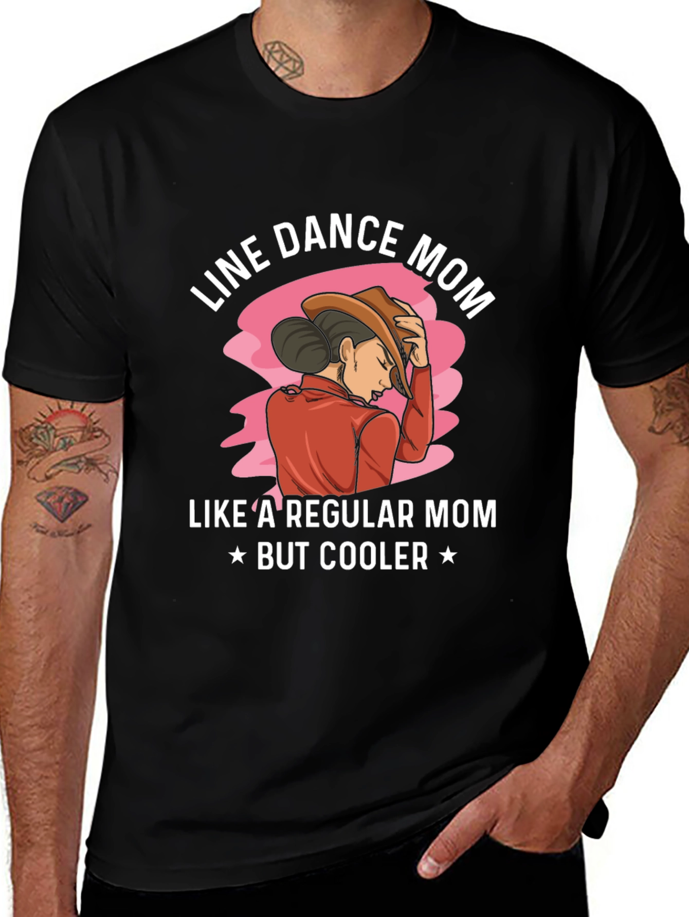 Line Dance Mom Graphic T-Shirt