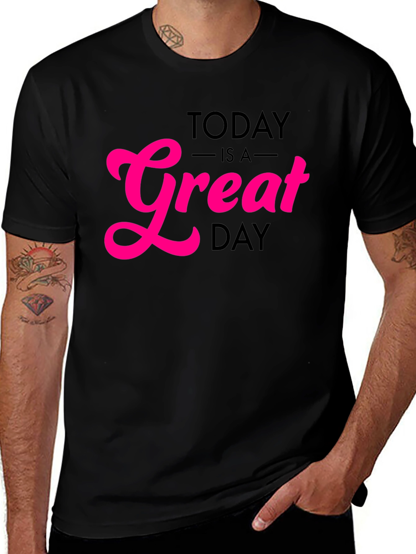 Variant 20 of Great Day Tee - Positive Vibes Only