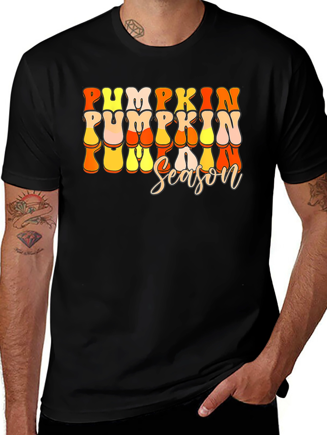Pumpkin Season Graphic Tee - Fall Apparel