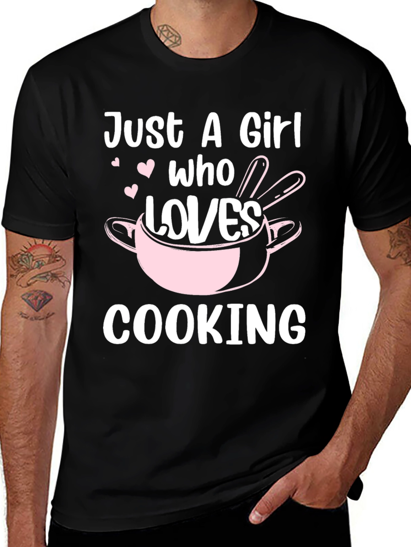 Variant 7 of Just A Girl Who Loves Cooking T-Shirt
