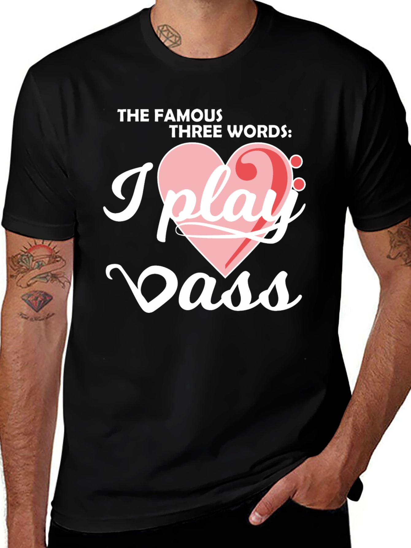 Variant 18 of I Play Bass Graphic T-Shirt - Music Lover Tee