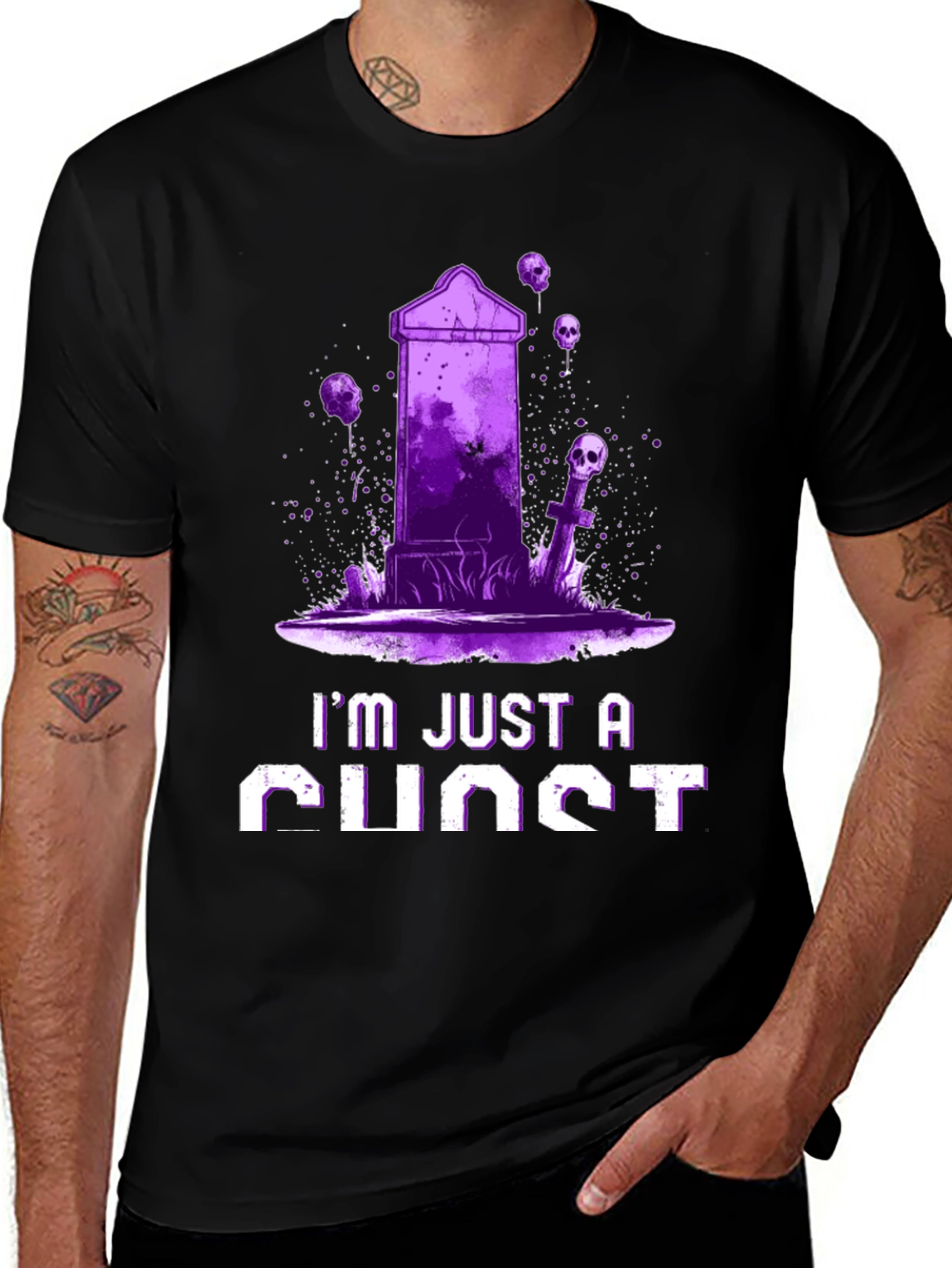 Variant 22 of Ghost T-Shirt - "I'm Just a Ghost" Graphic Tee