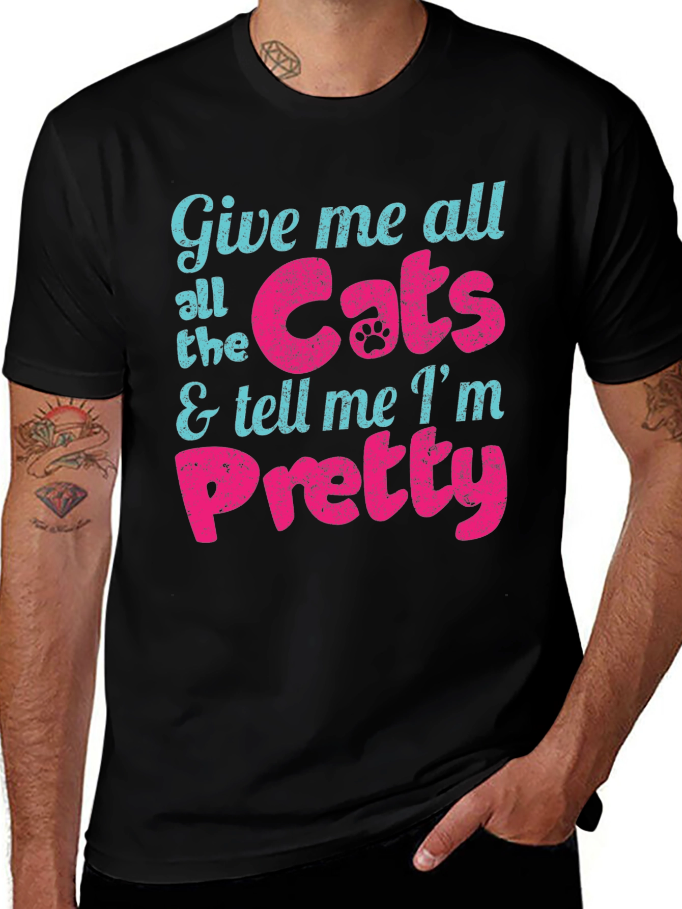 Variant 27 of Give Me Cats and Tell Me I'm Pretty T-Shirt