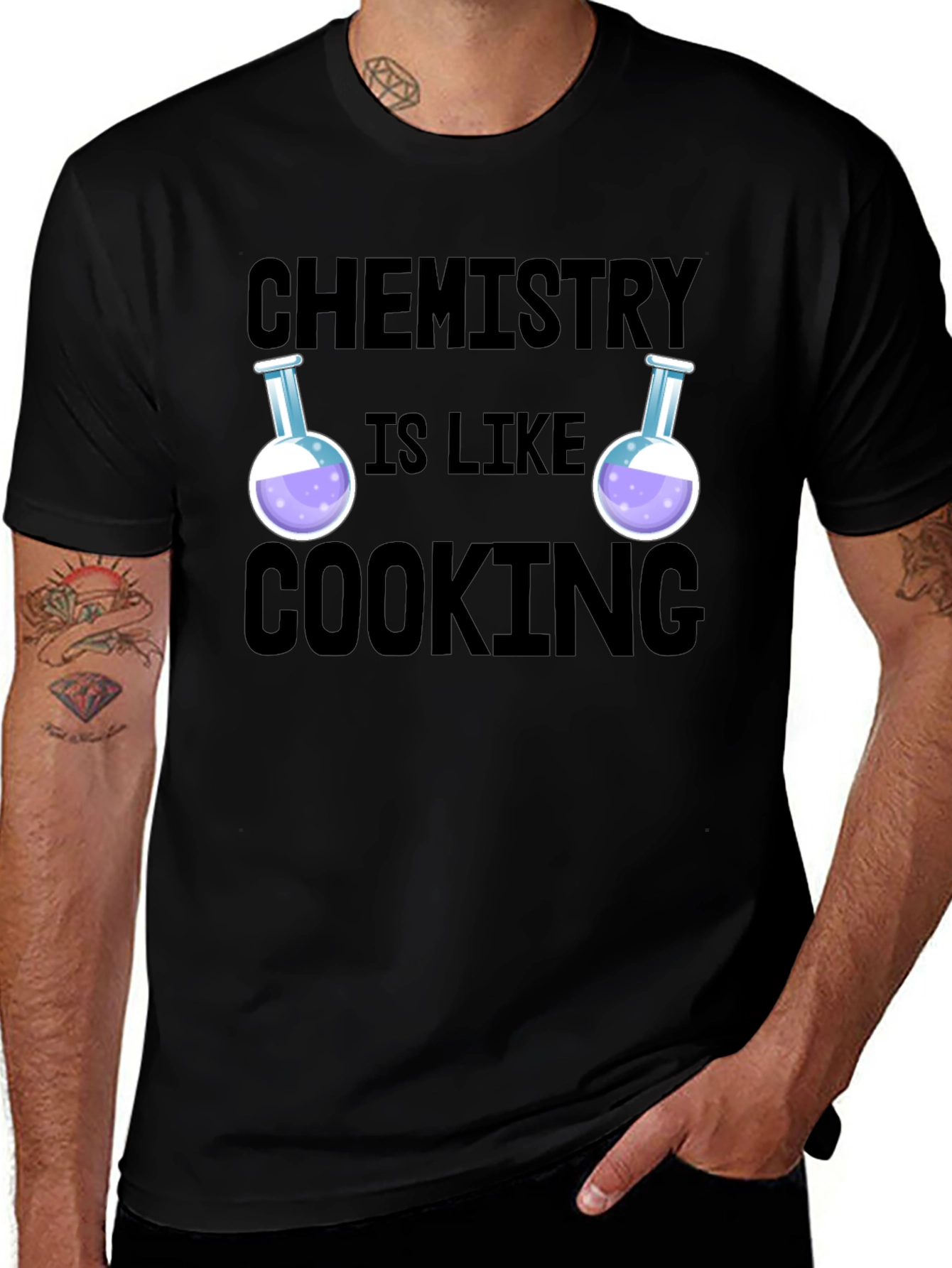 Variant 13 of Chemistry is Like Cooking Funny Science T-Shirt