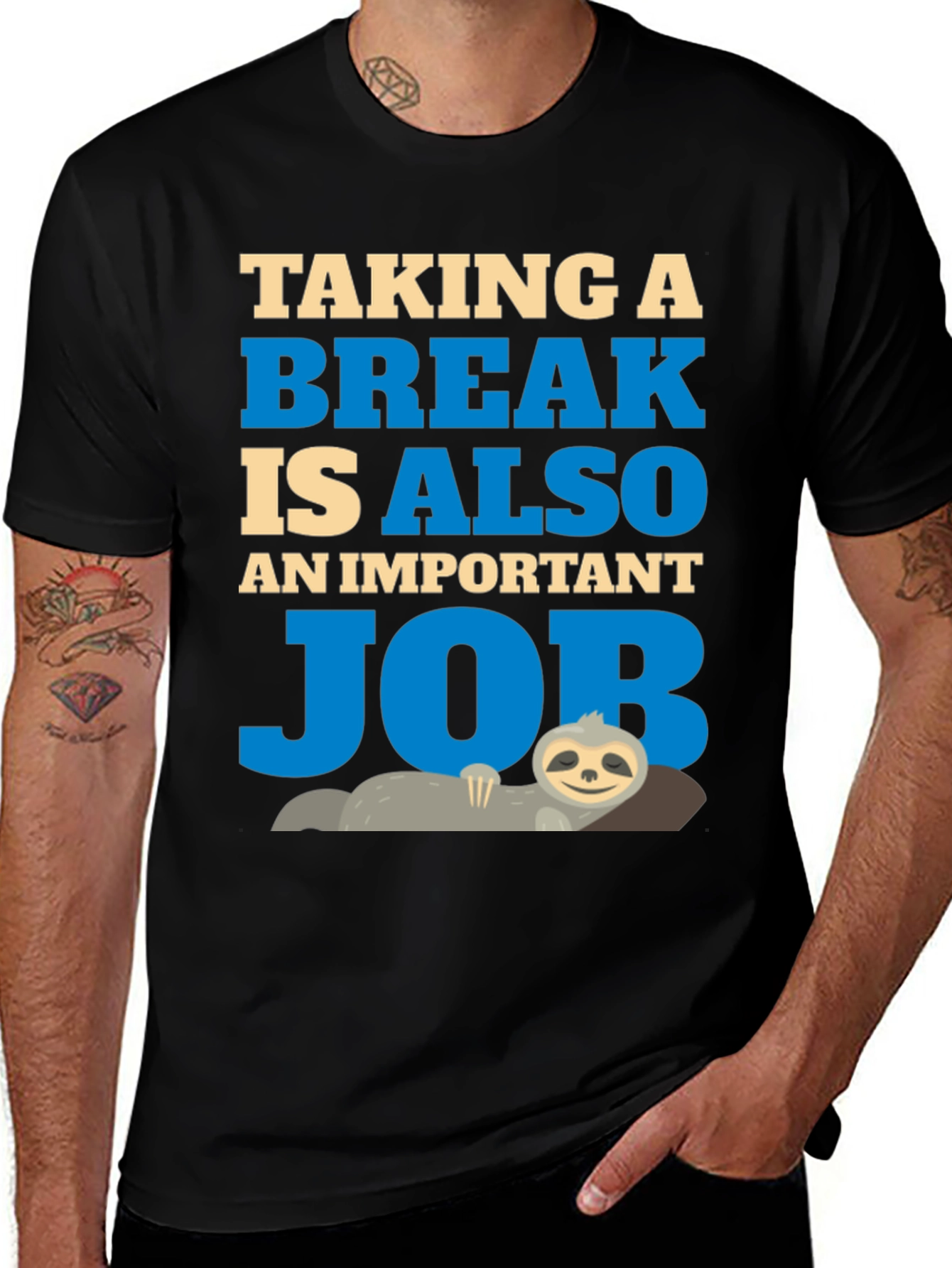 Taking A Break Is An Important Job Graphic Tee