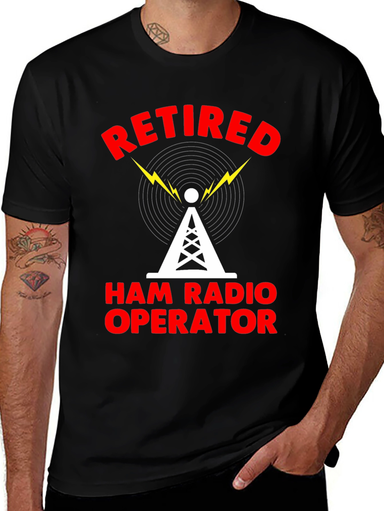 Variant 17 of Retired Ham Radio Operator T-Shirt