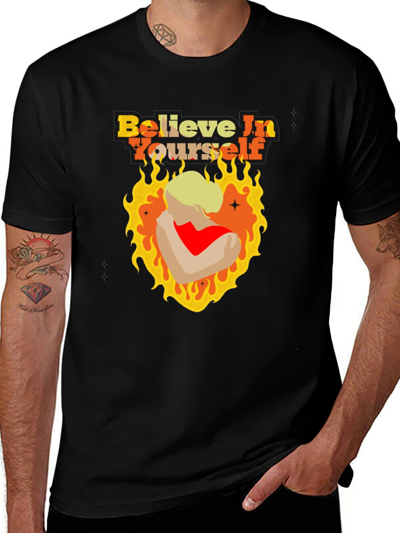 Variant 30 of Believe In Yourself Graphic T-Shirt