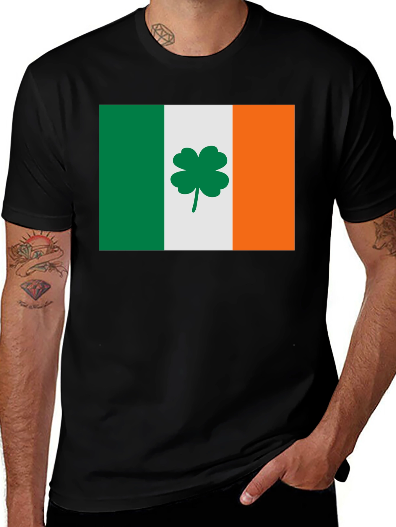 Irish Pride Shamrock Graphic Tee