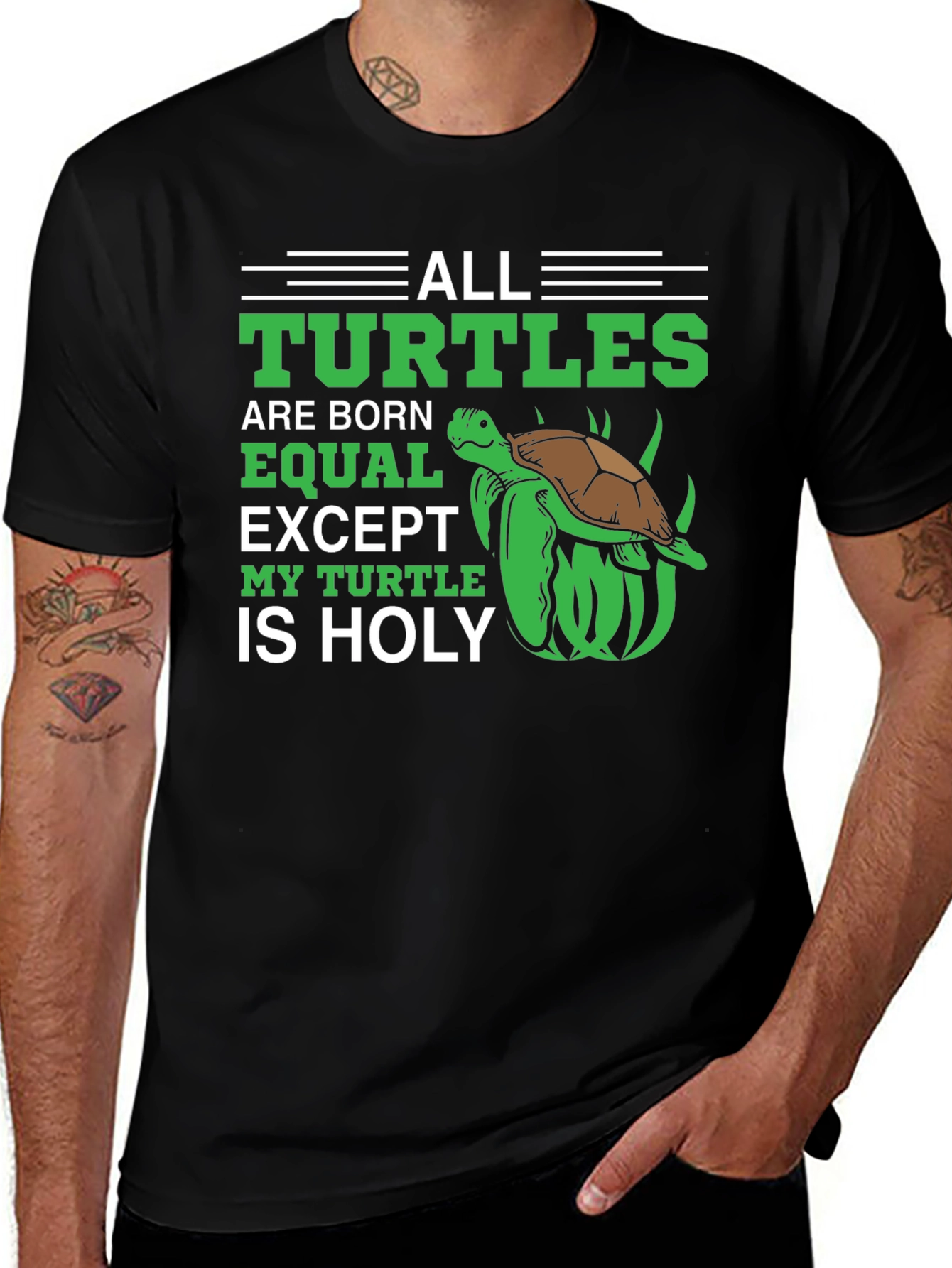 Variant 10 of All Turtles are Born Equal T-Shirt