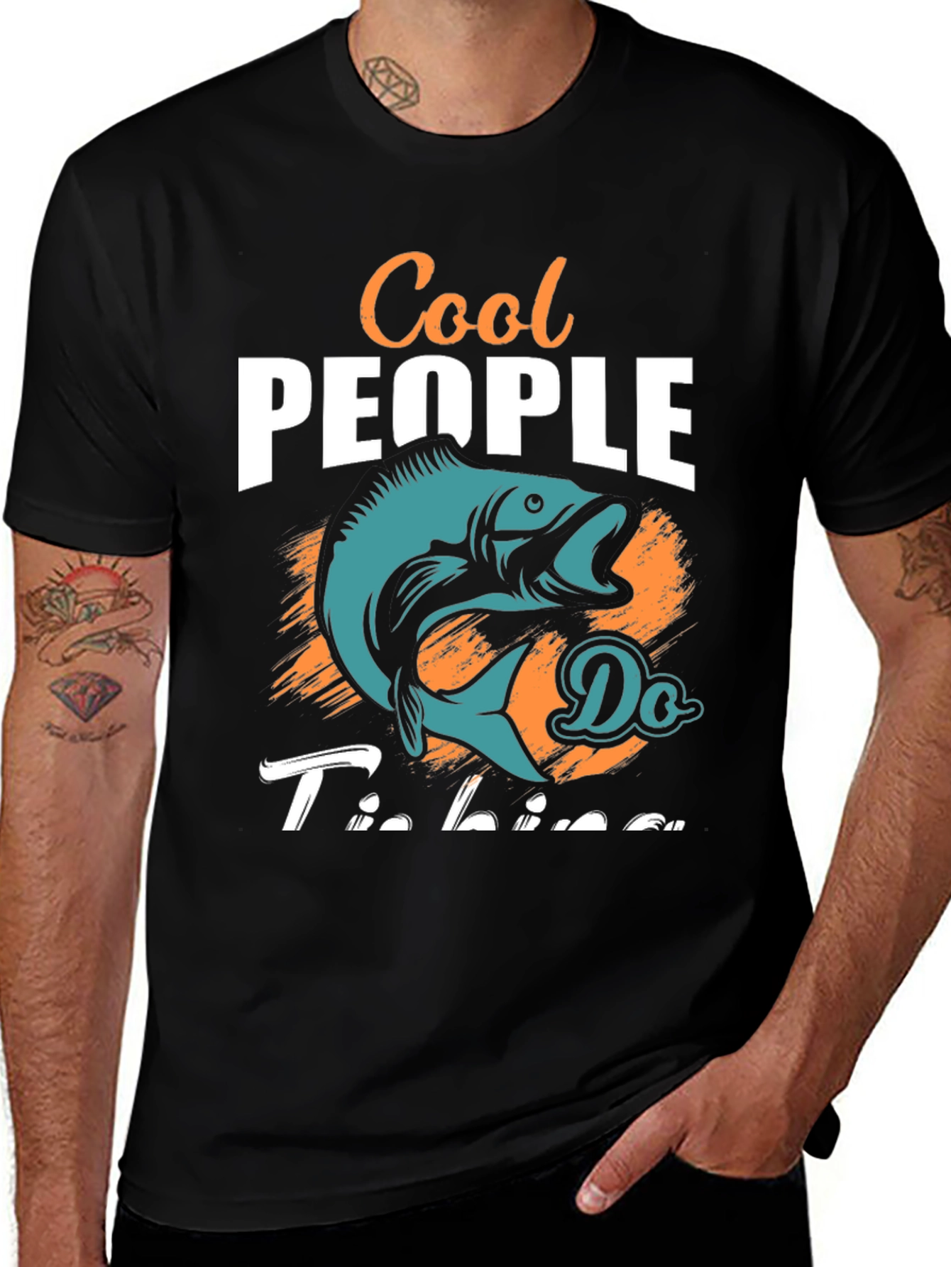 Cool People Do Fishing Graphic Tee